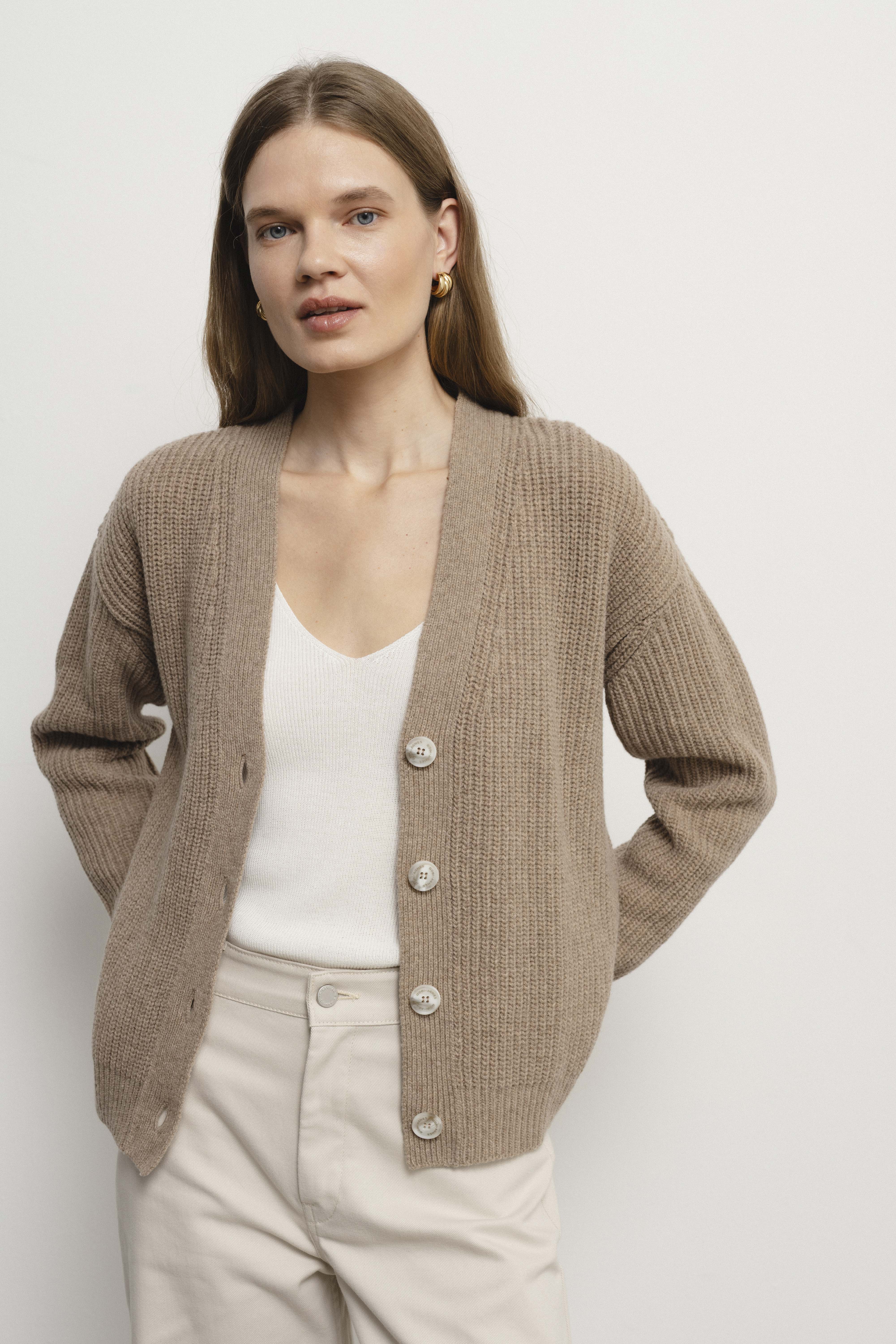 EMA sand cardigan