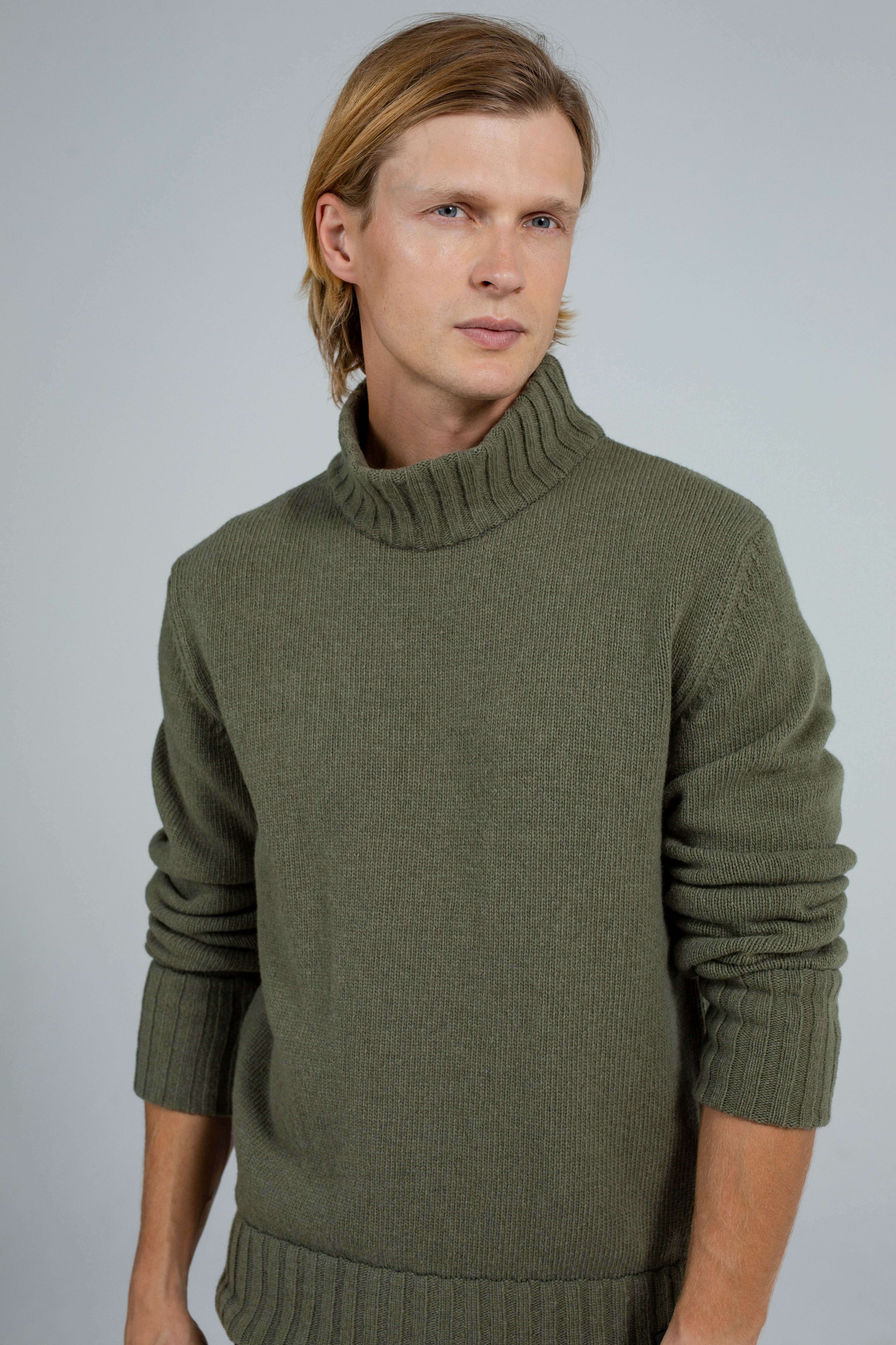 'Jeremy' chaki sweater