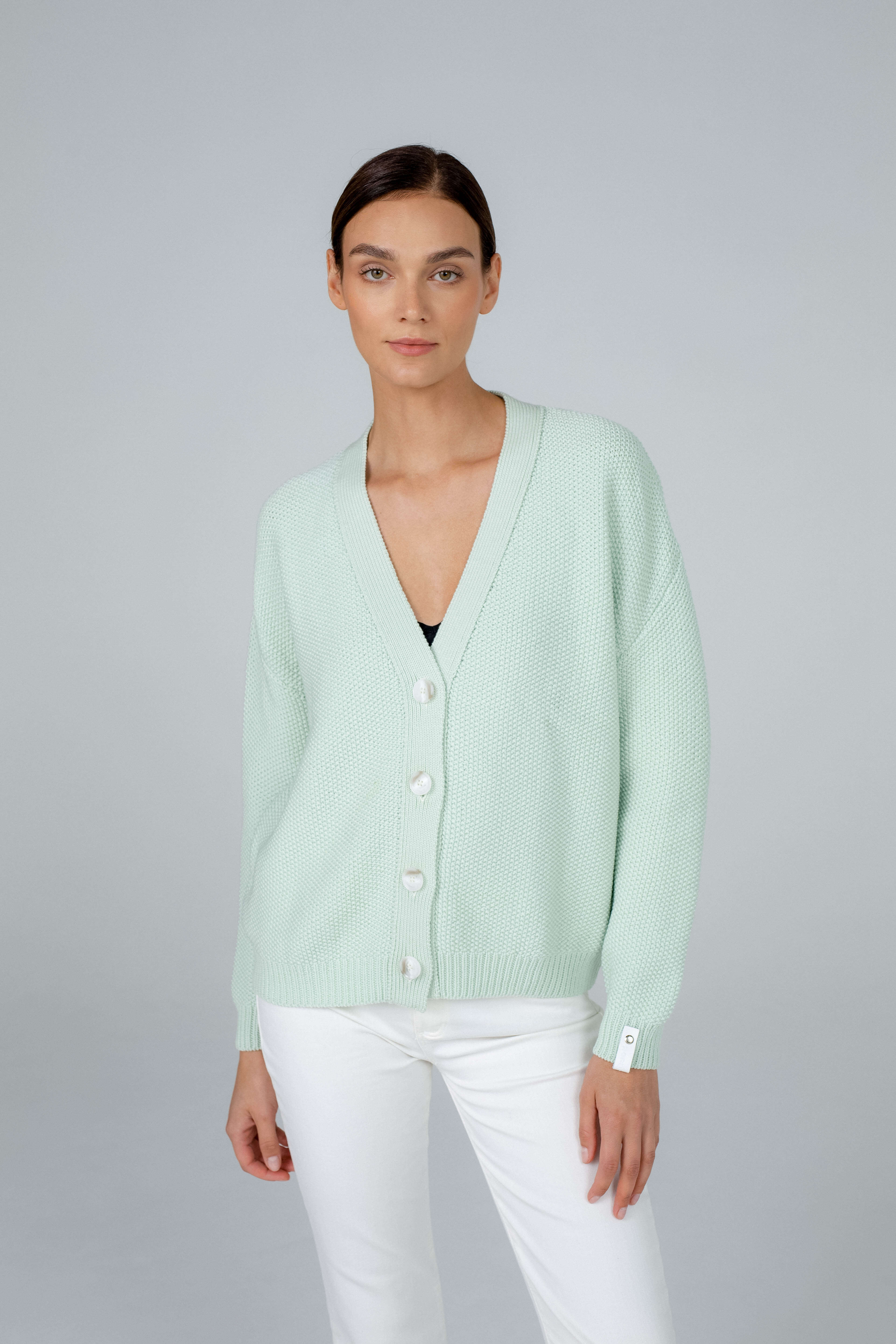 'Juliet' mint cardigan