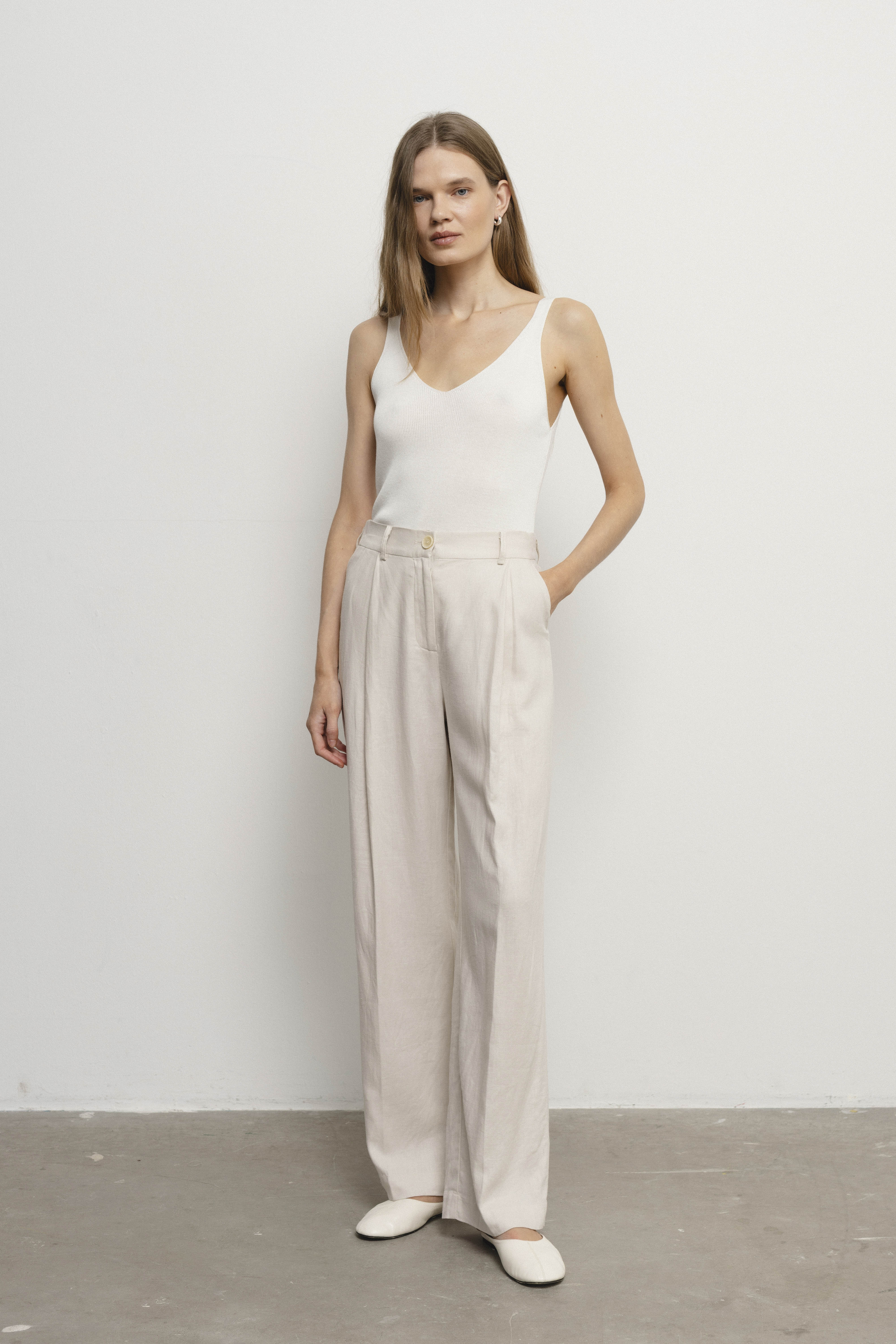 ROSE buttoned trousers sample