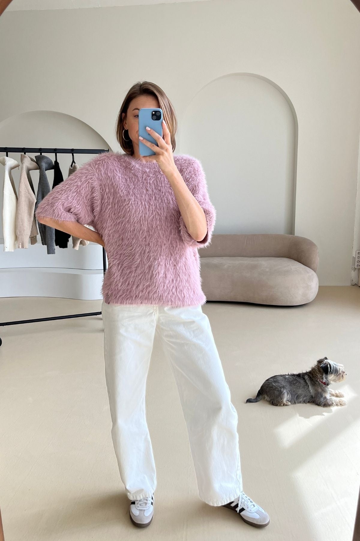 Light pink blouse sample