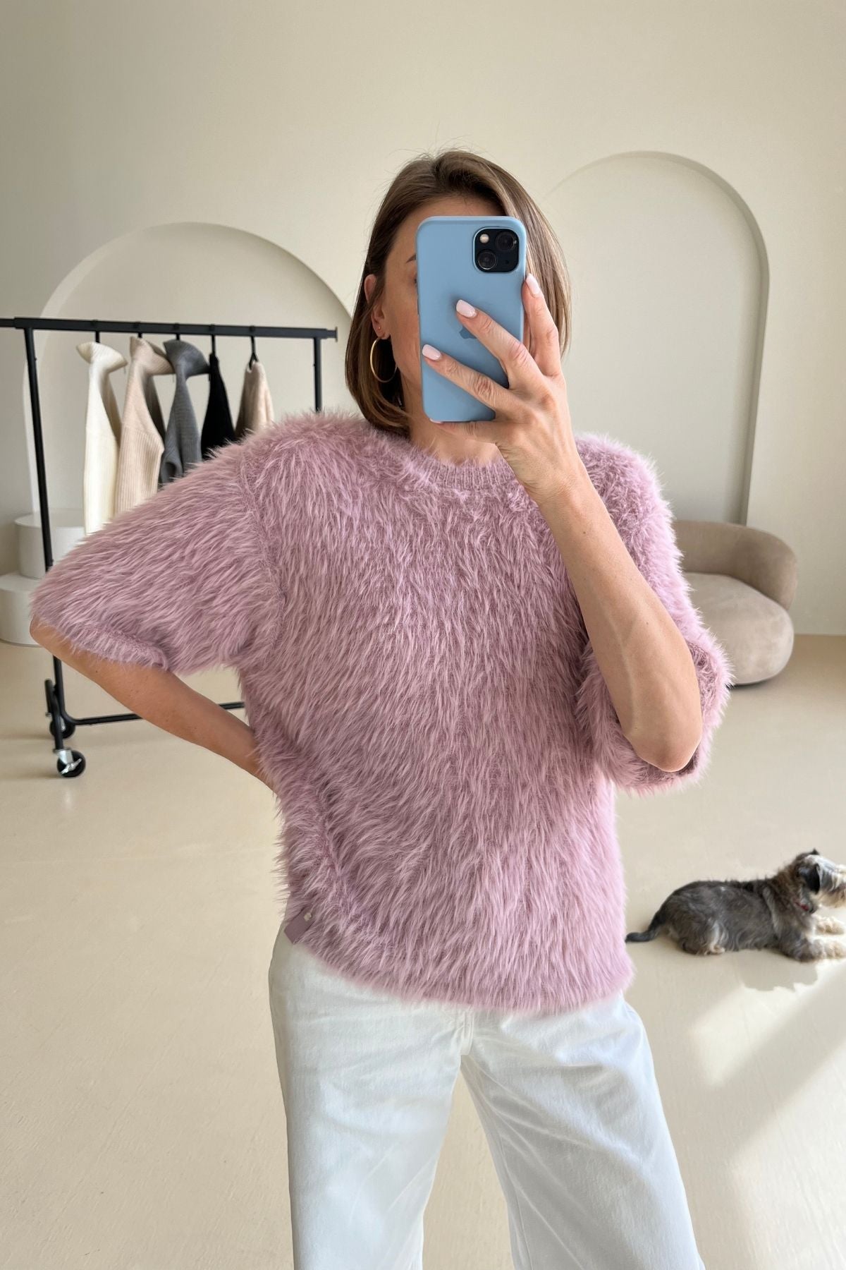 Light pink blouse sample