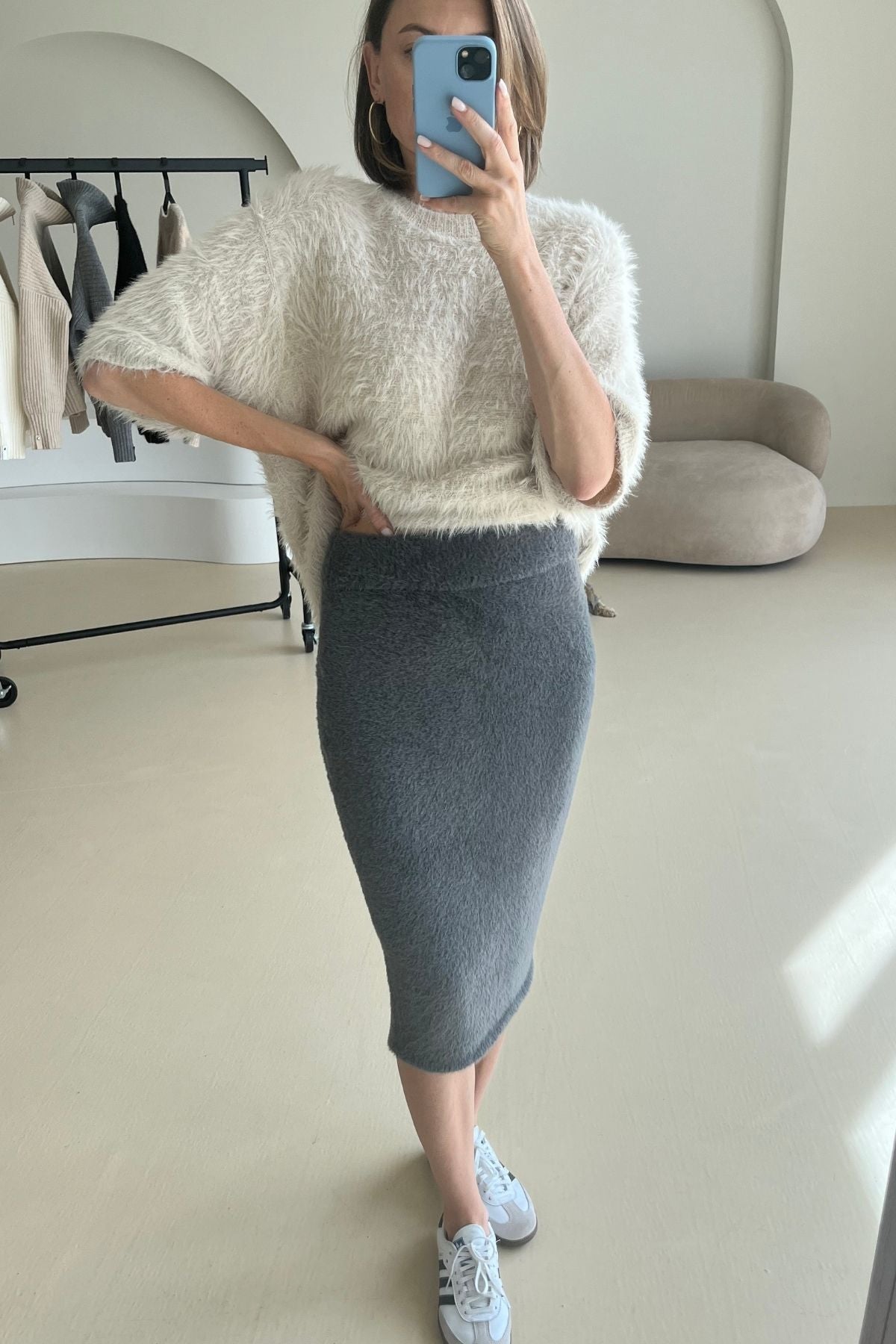 Grey skirt sample
