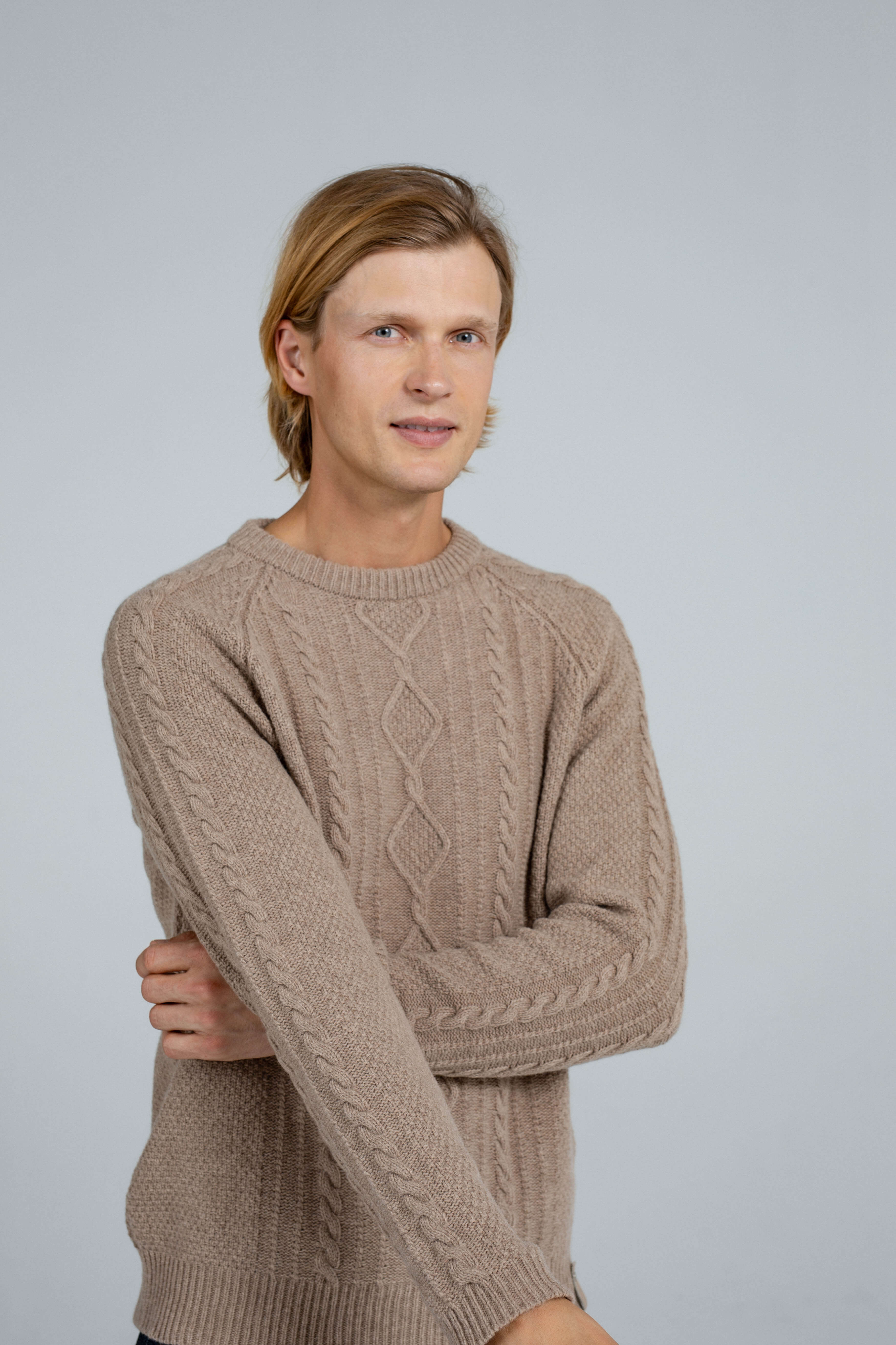 'Max' sand sweater