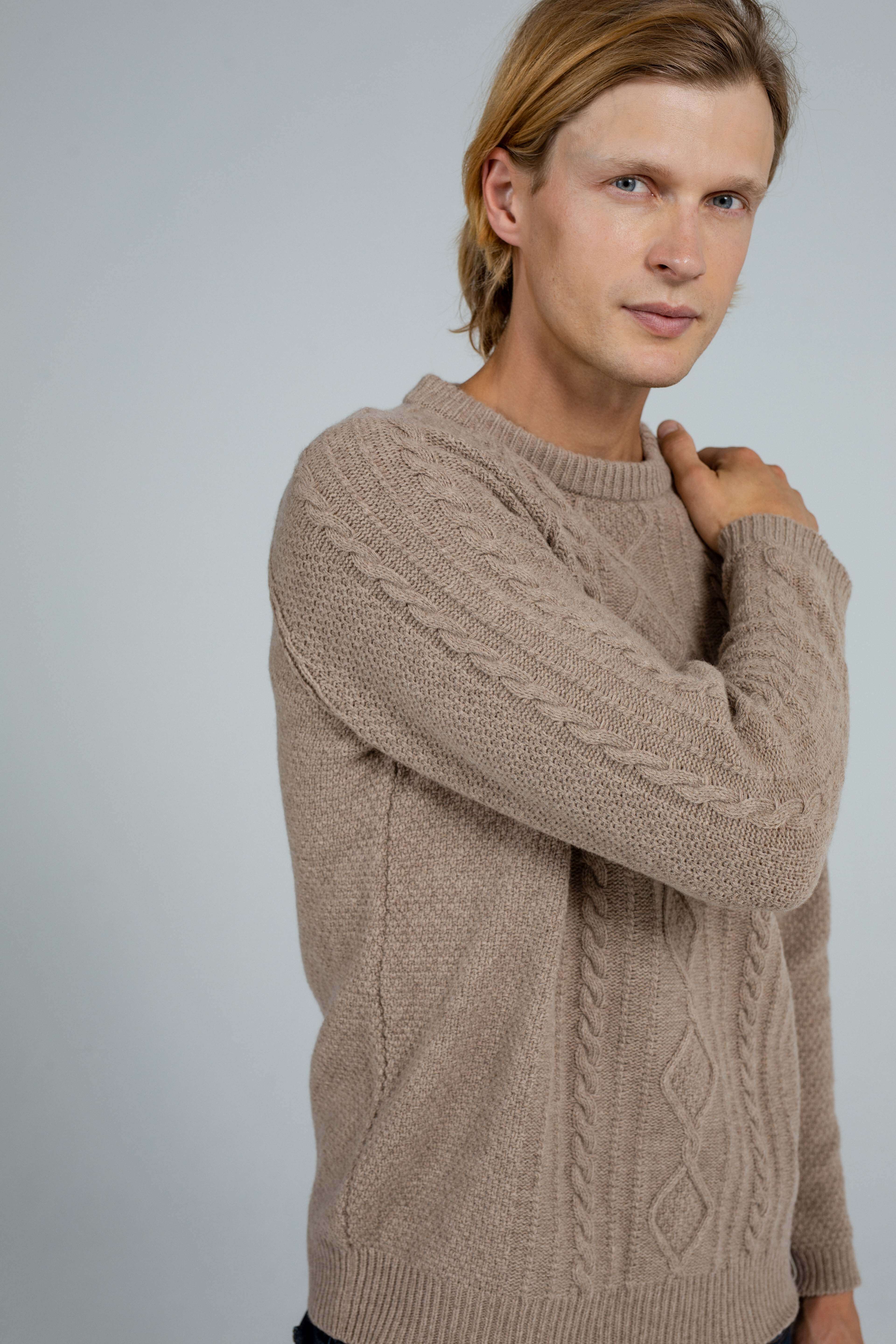 'Max' sand sweater