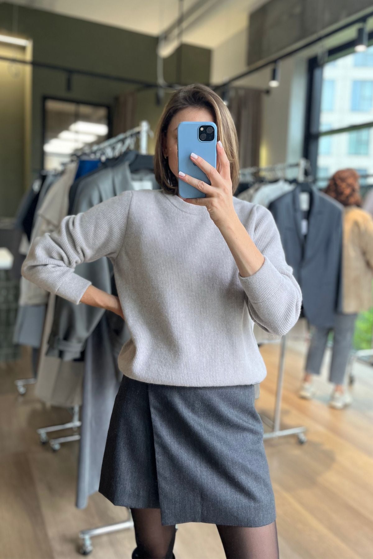'Michelle' sandy grey sweater