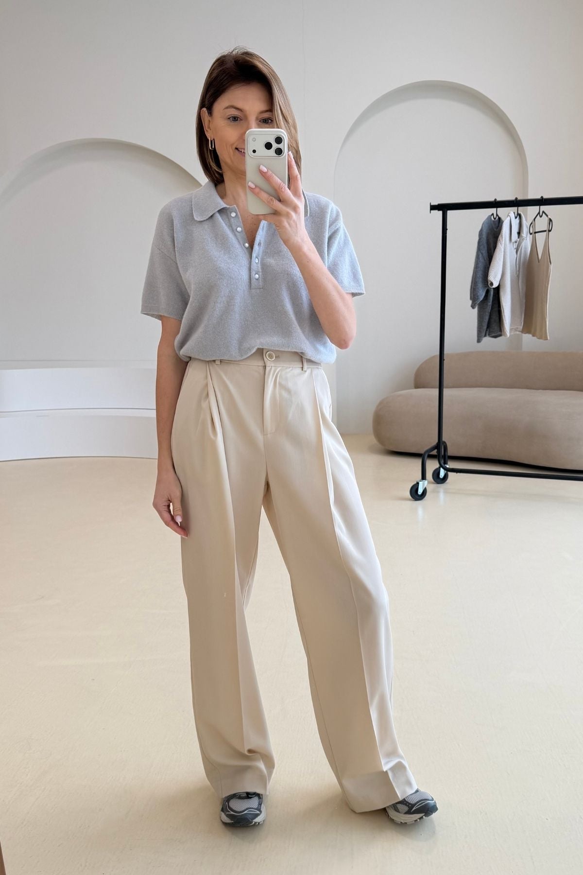 'Odile' sand trousers sample