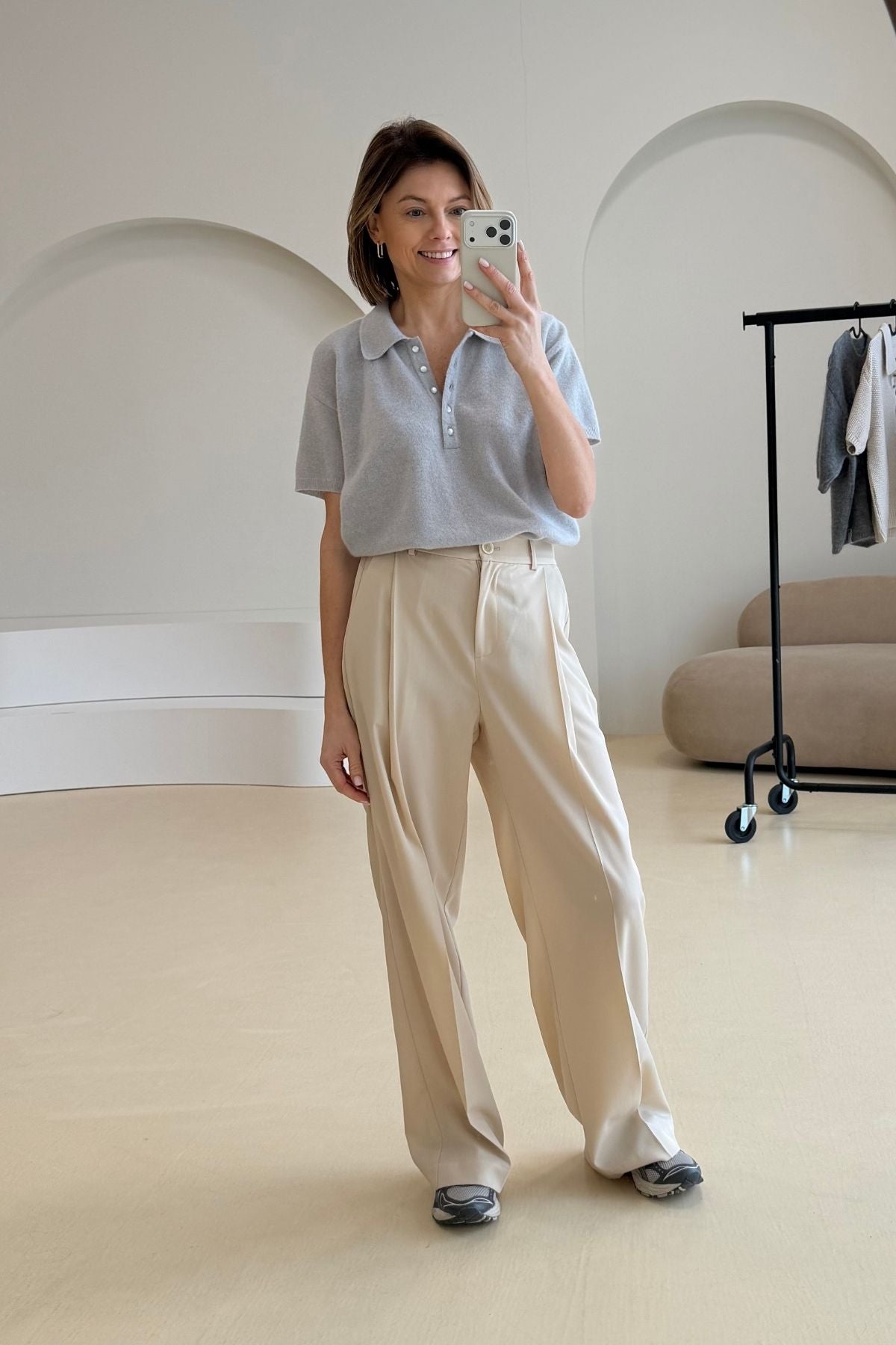 'Odile' sand trousers sample