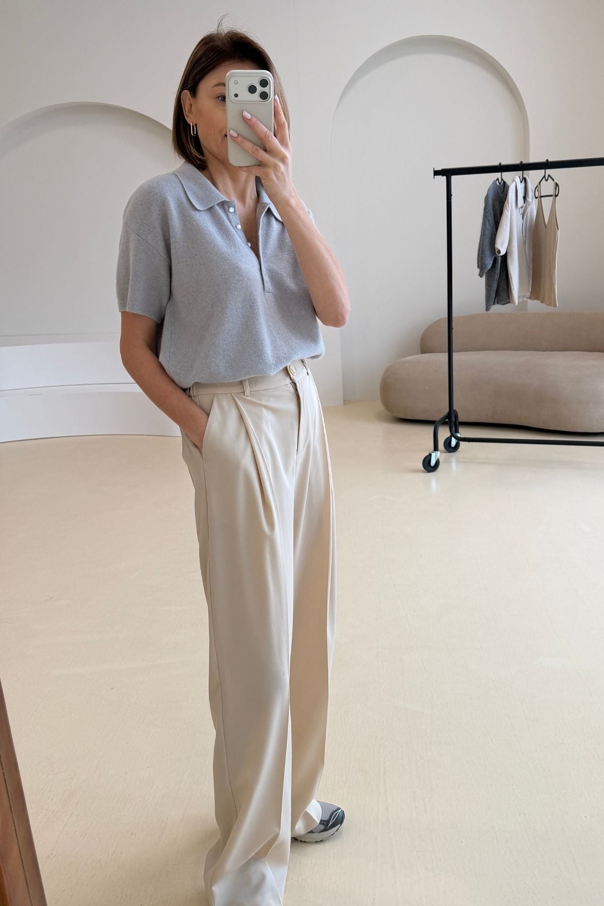 'Odile' sand trousers sample