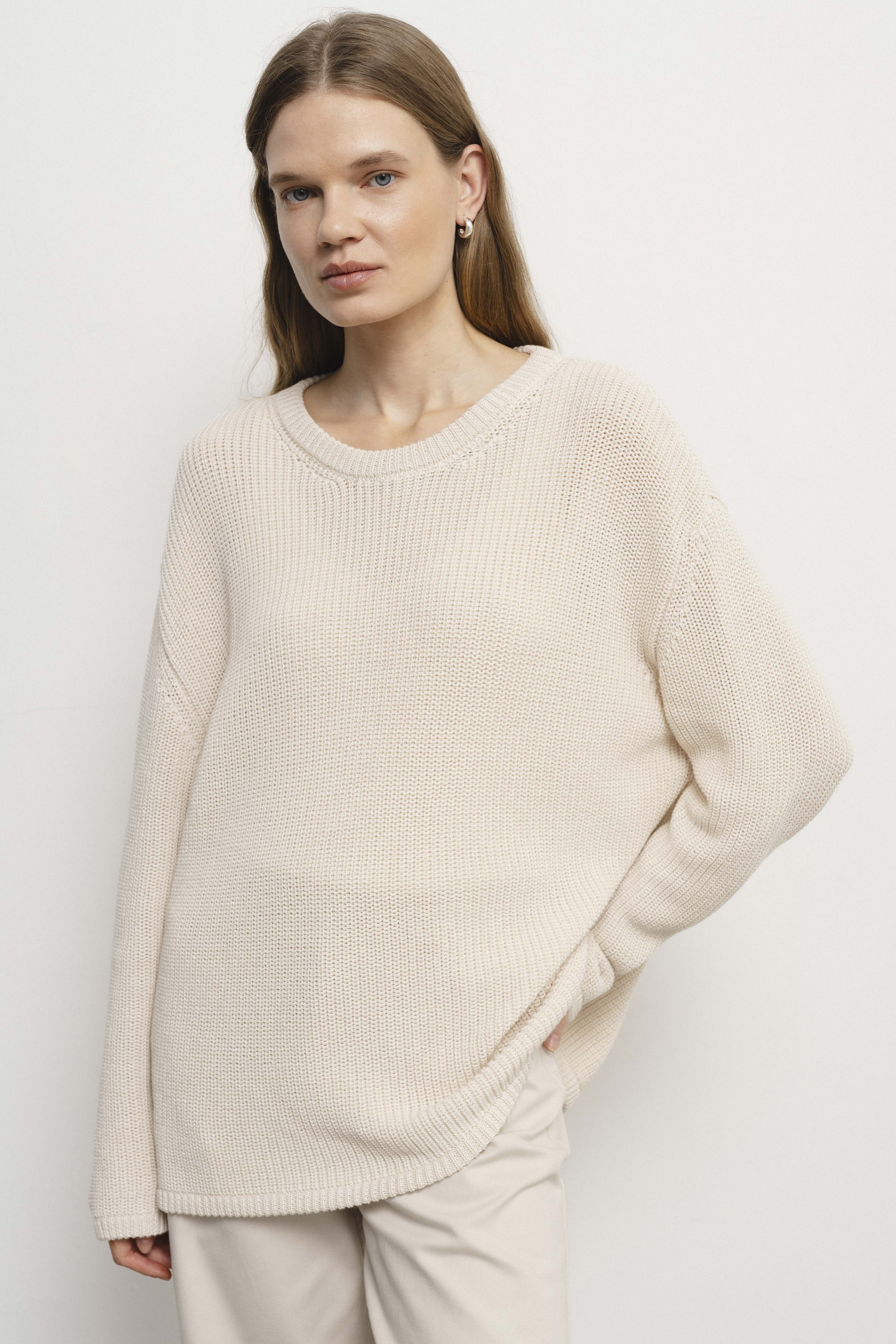 PASCAL ivory sweater sample