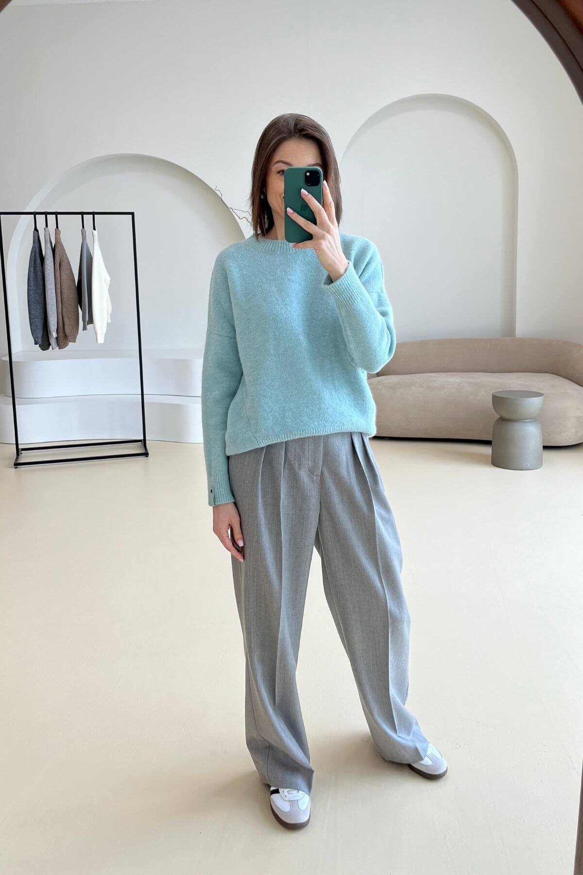 'Robi' mint sweater