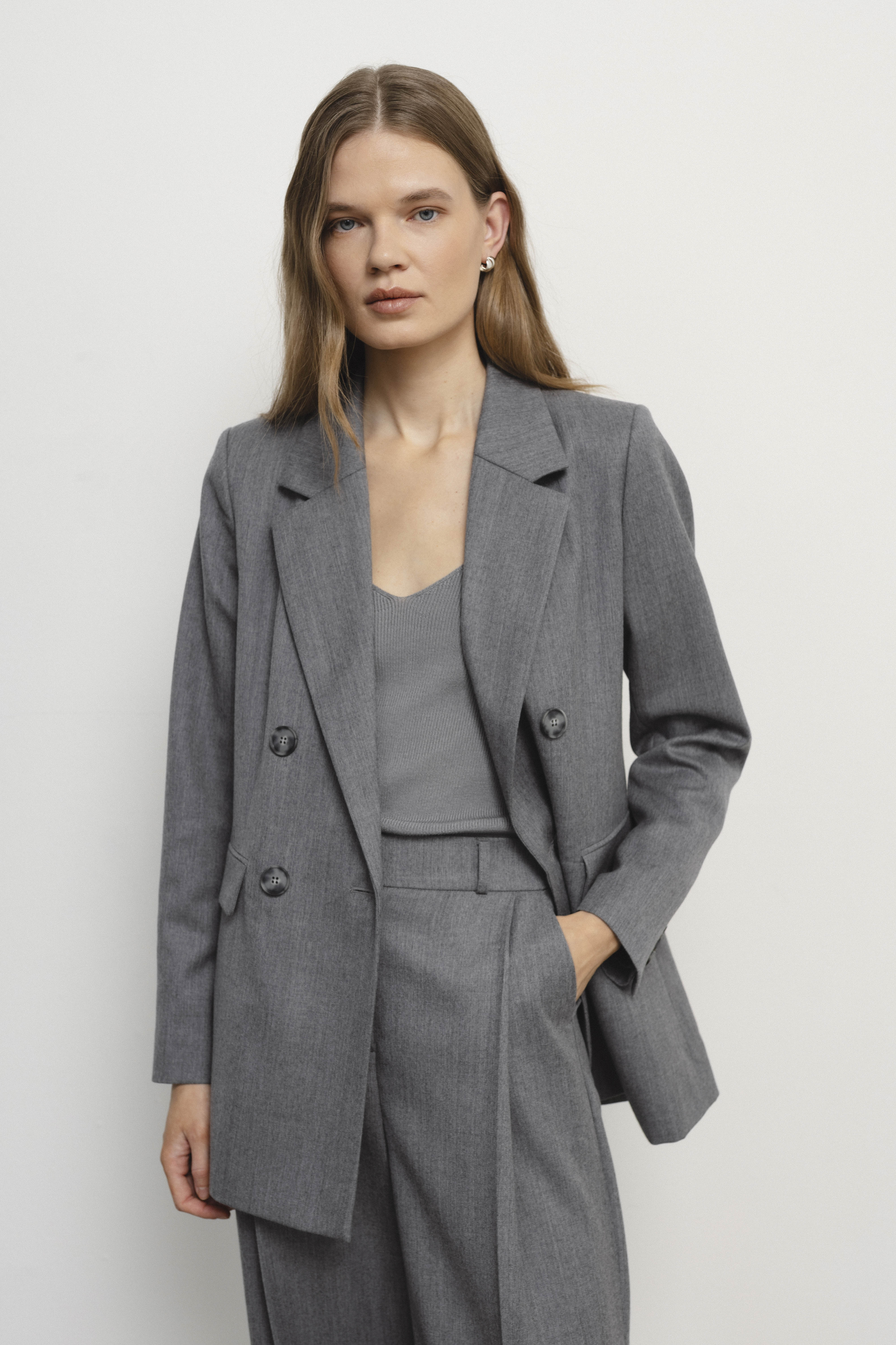 MANON trousers & SOPHIE blazer grey suit