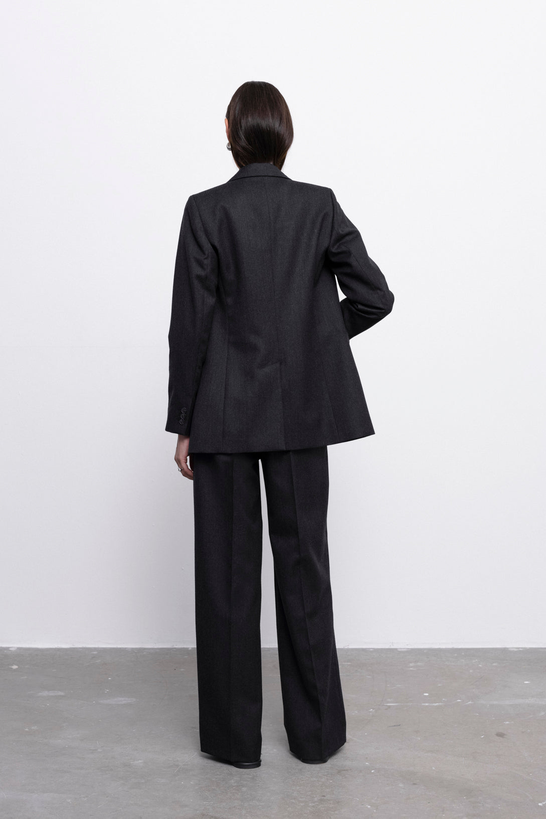 'Sophie' graphite trousers & blazer suit