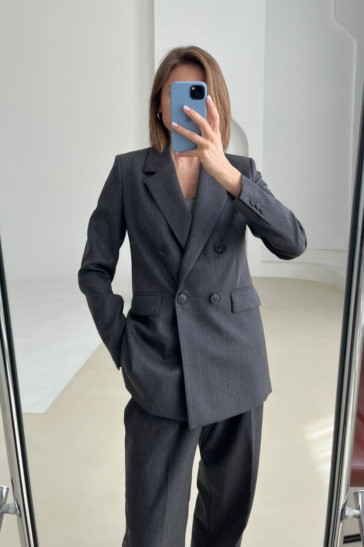 'Sophie' dark grey blazer sample