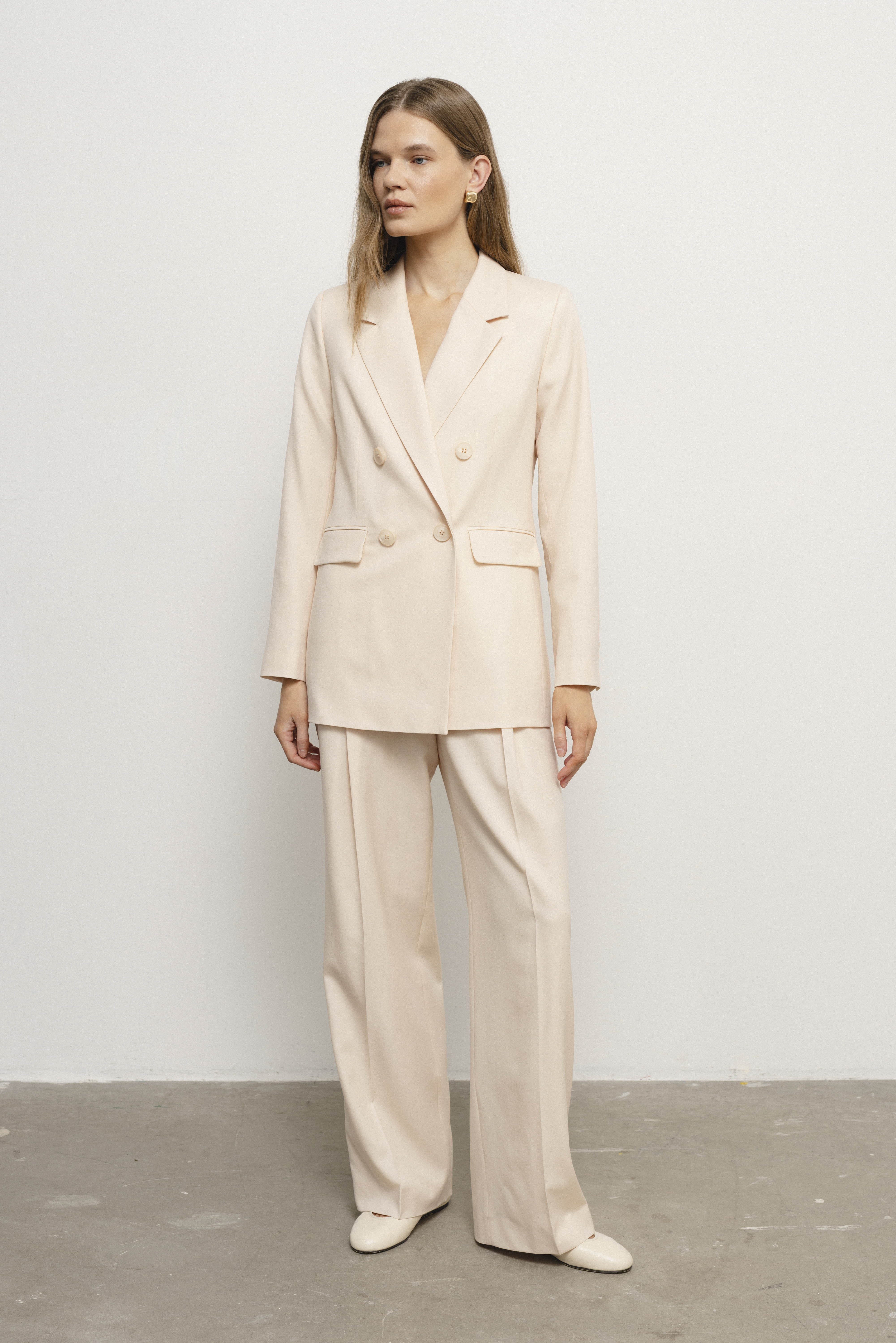 ODILE trousers & SOPHIE blazer champagne suit