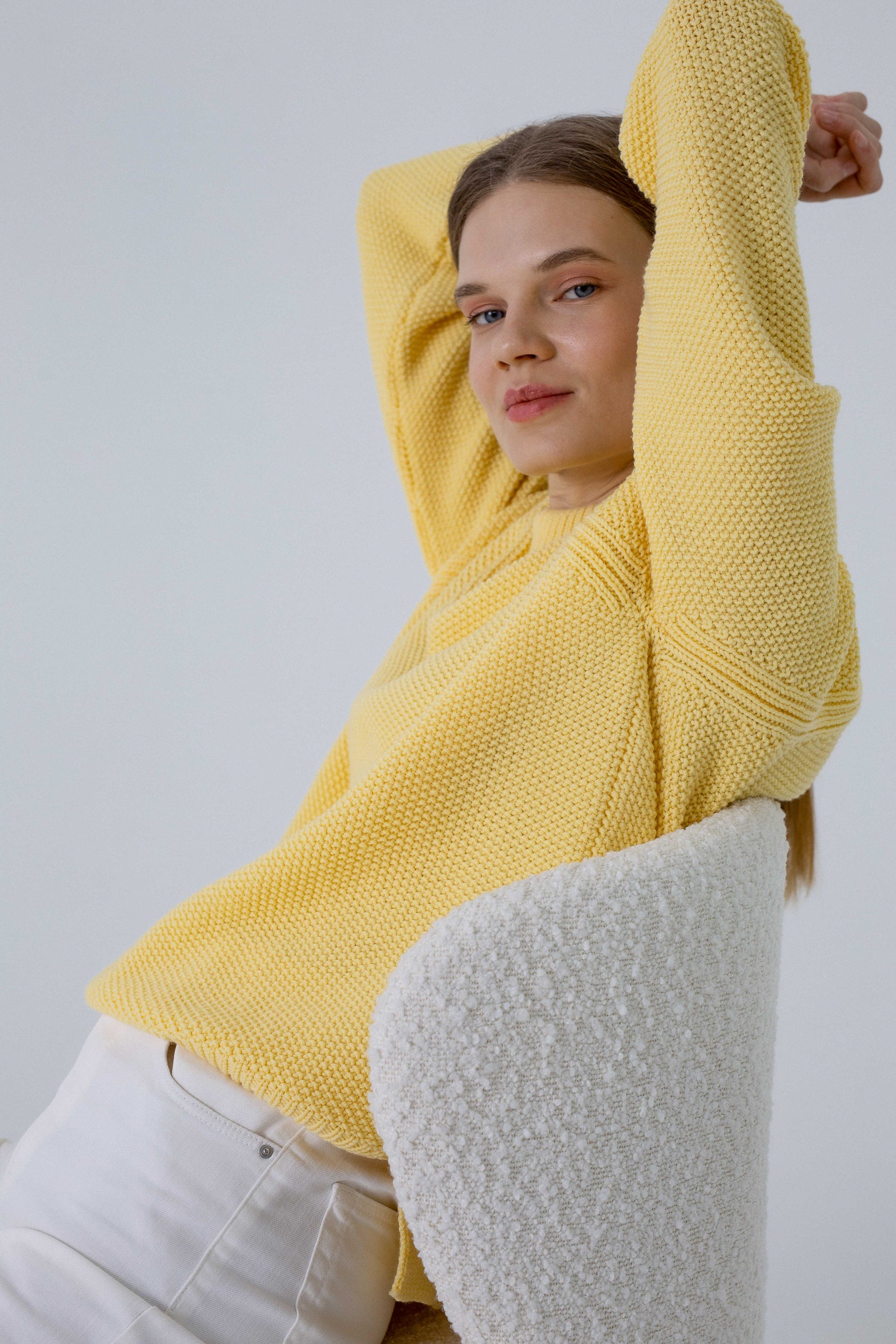 'Suzy' yellow sweater