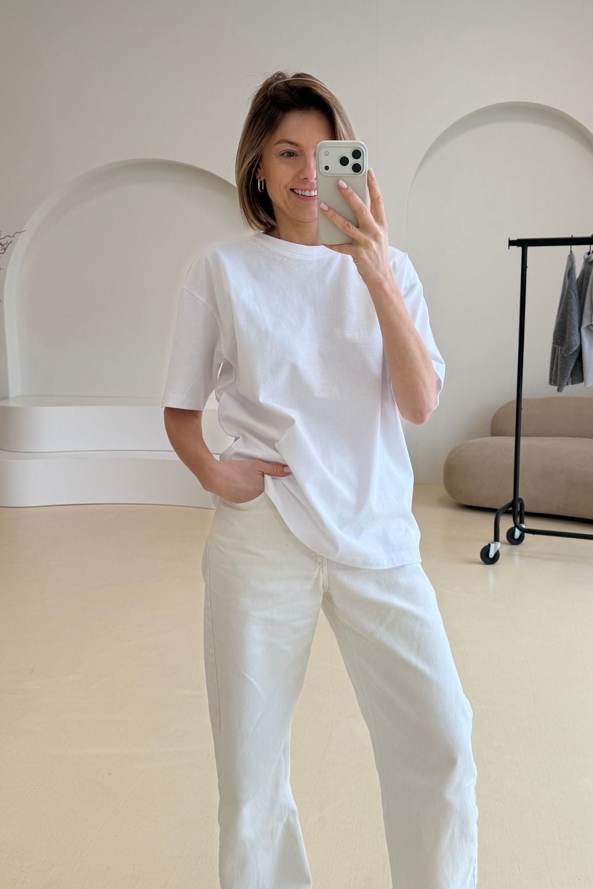 Cotton t-shirt white sample