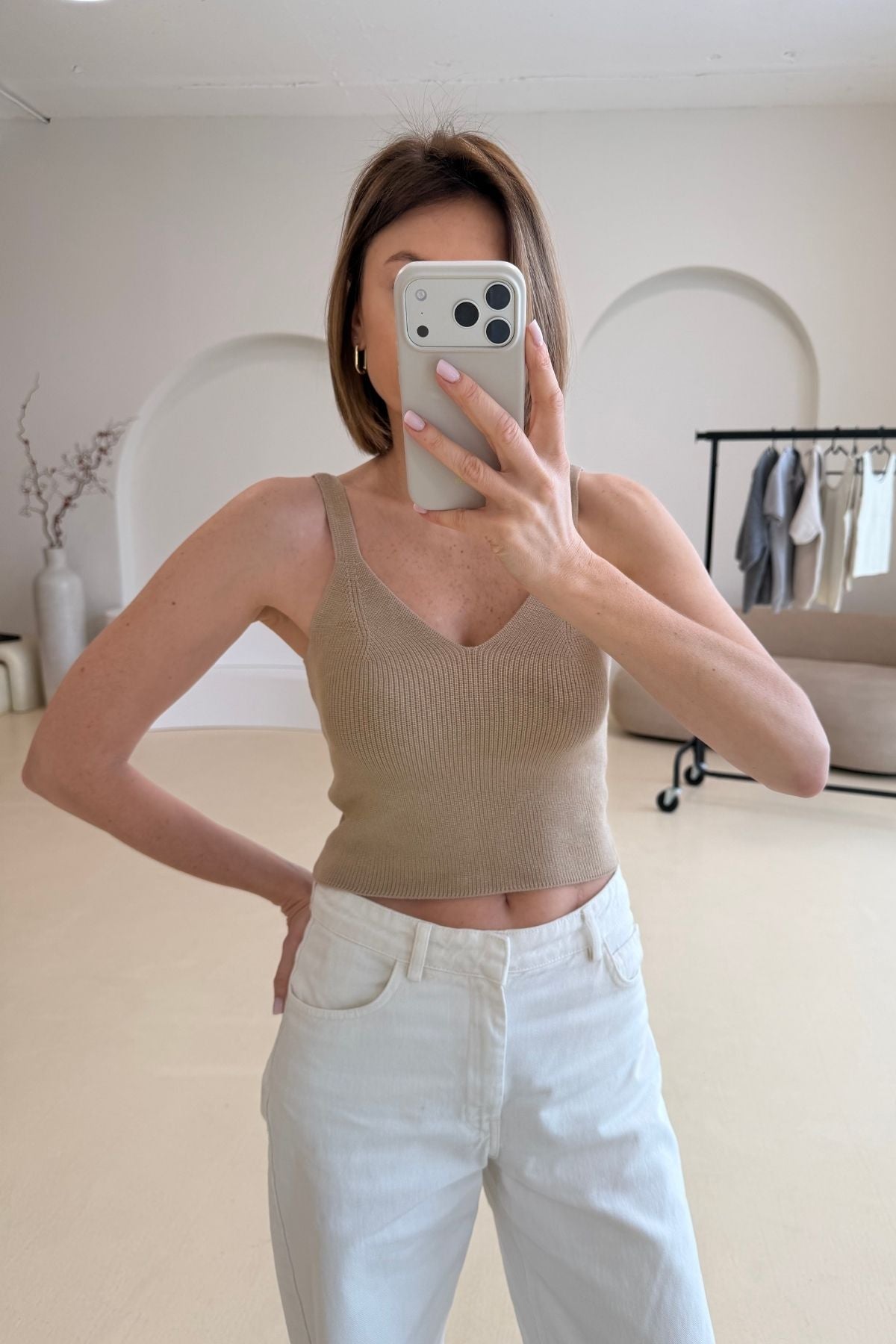 Cotton crop-top sample