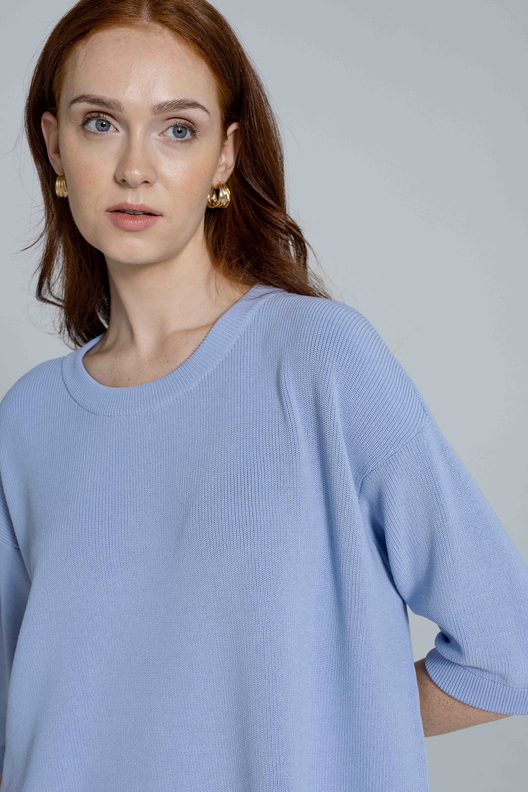 'Vanessa' light blue blouse