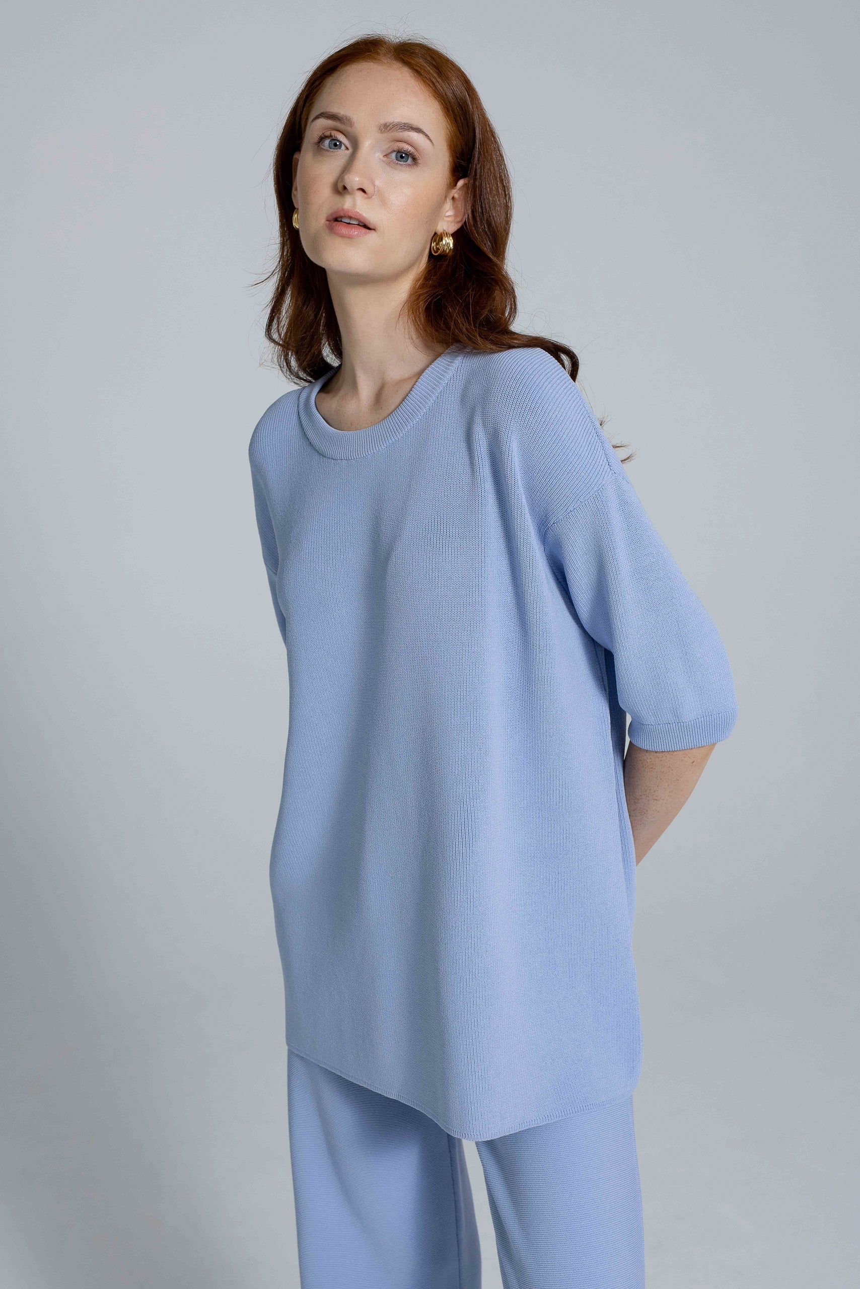 'Vanessa' light blue blouse