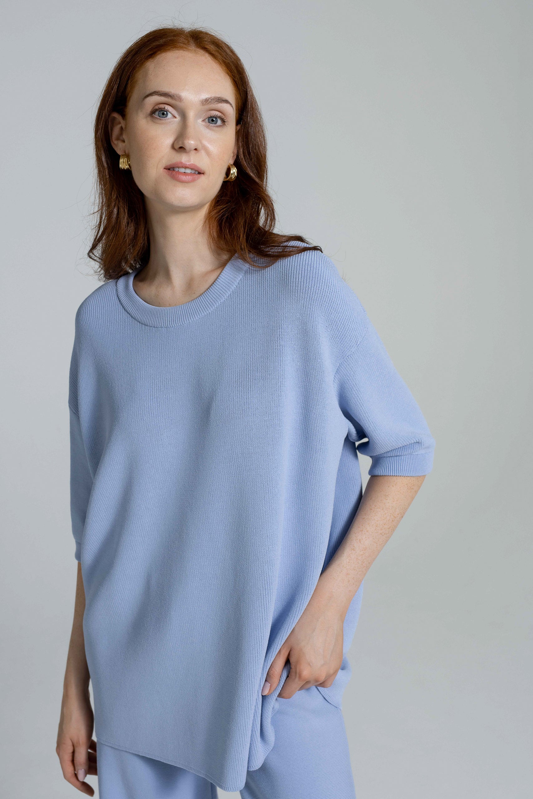 'Vanessa' light blue blouse