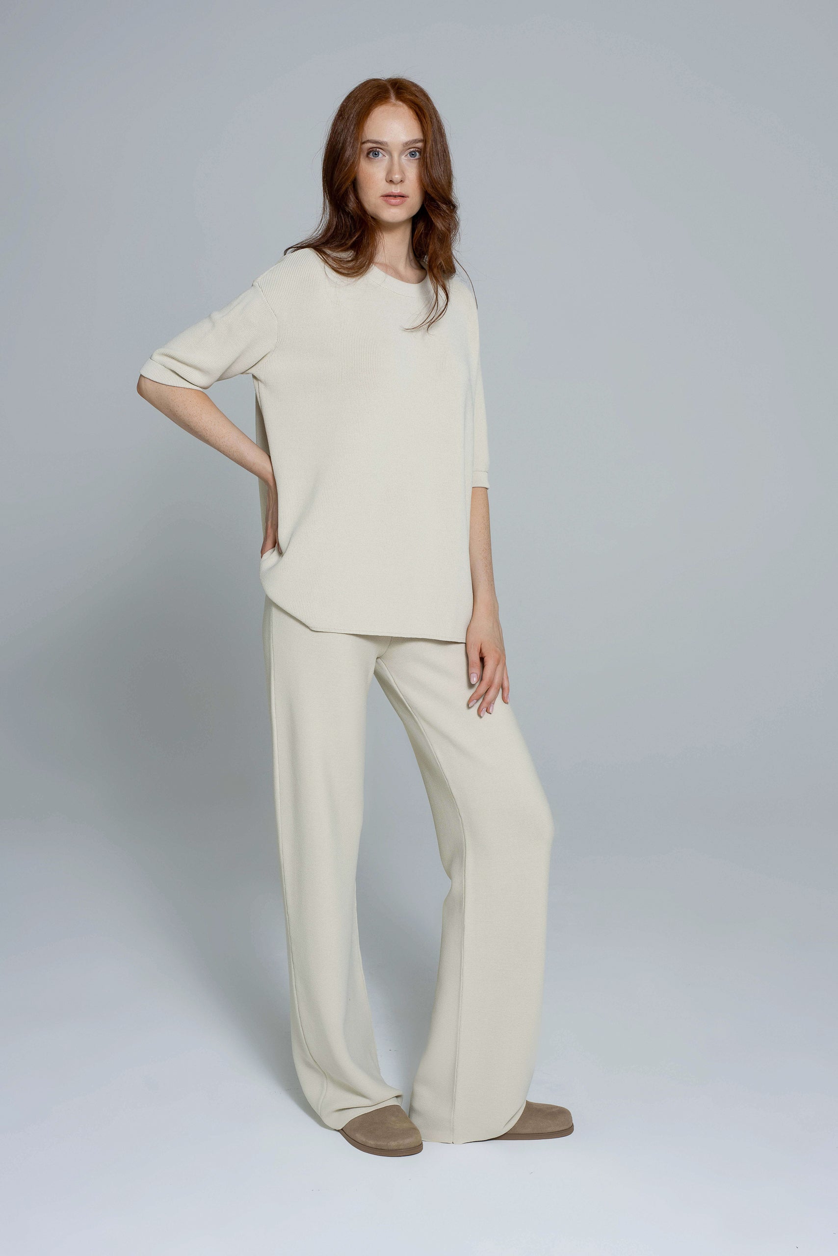 'Vanessa' beige trousers