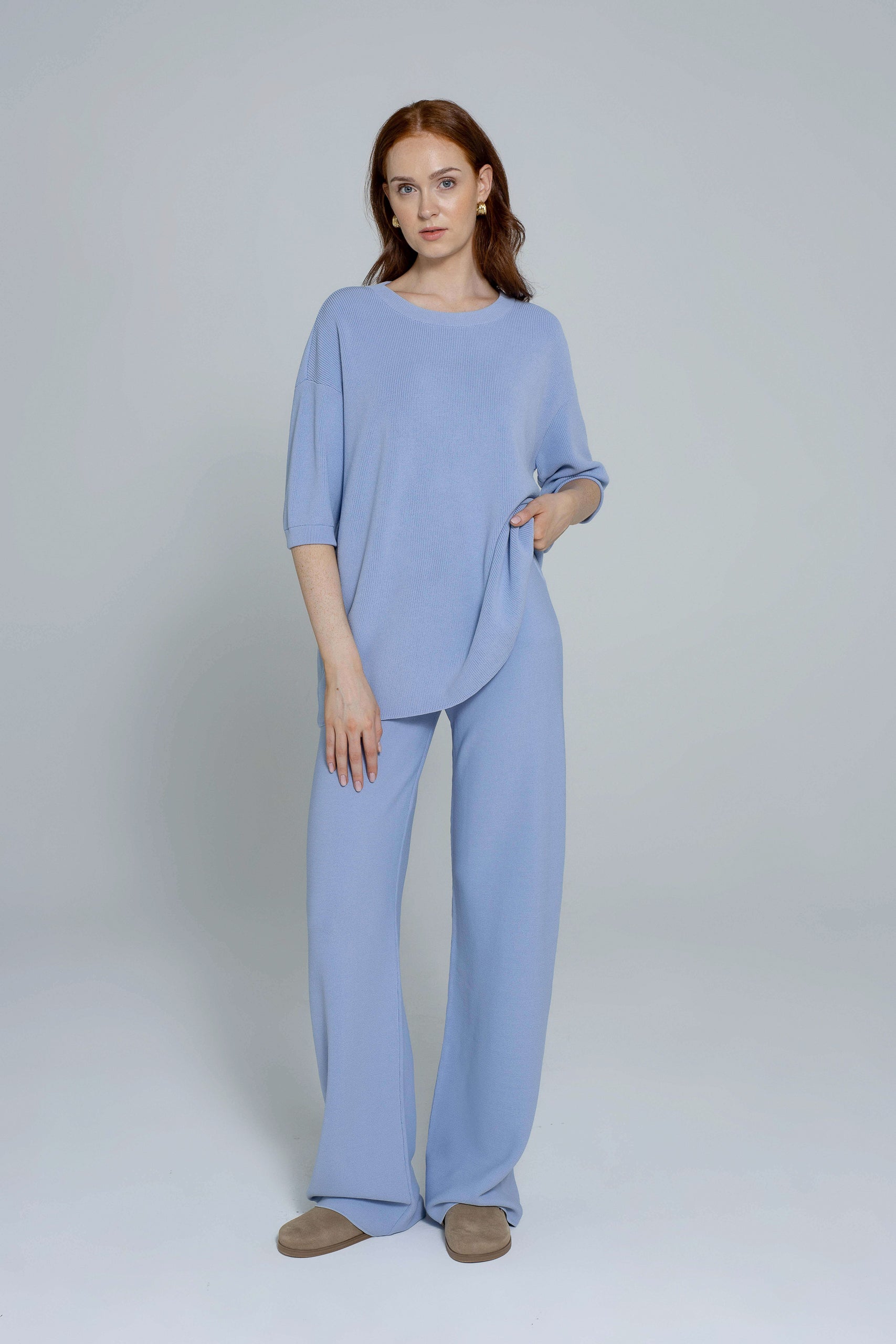 'Vanessa' light blue trousers