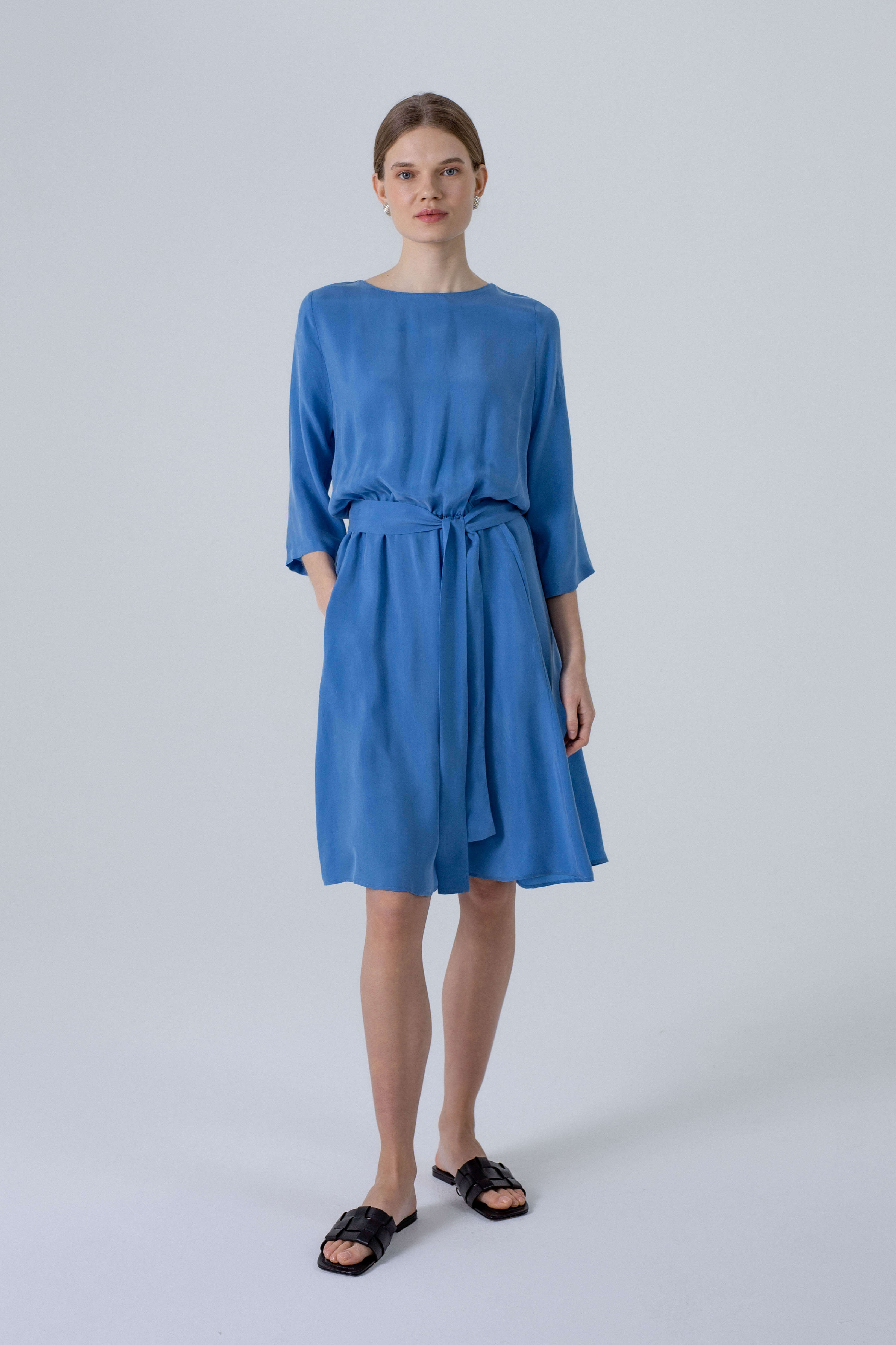 'Viki' light blue dress