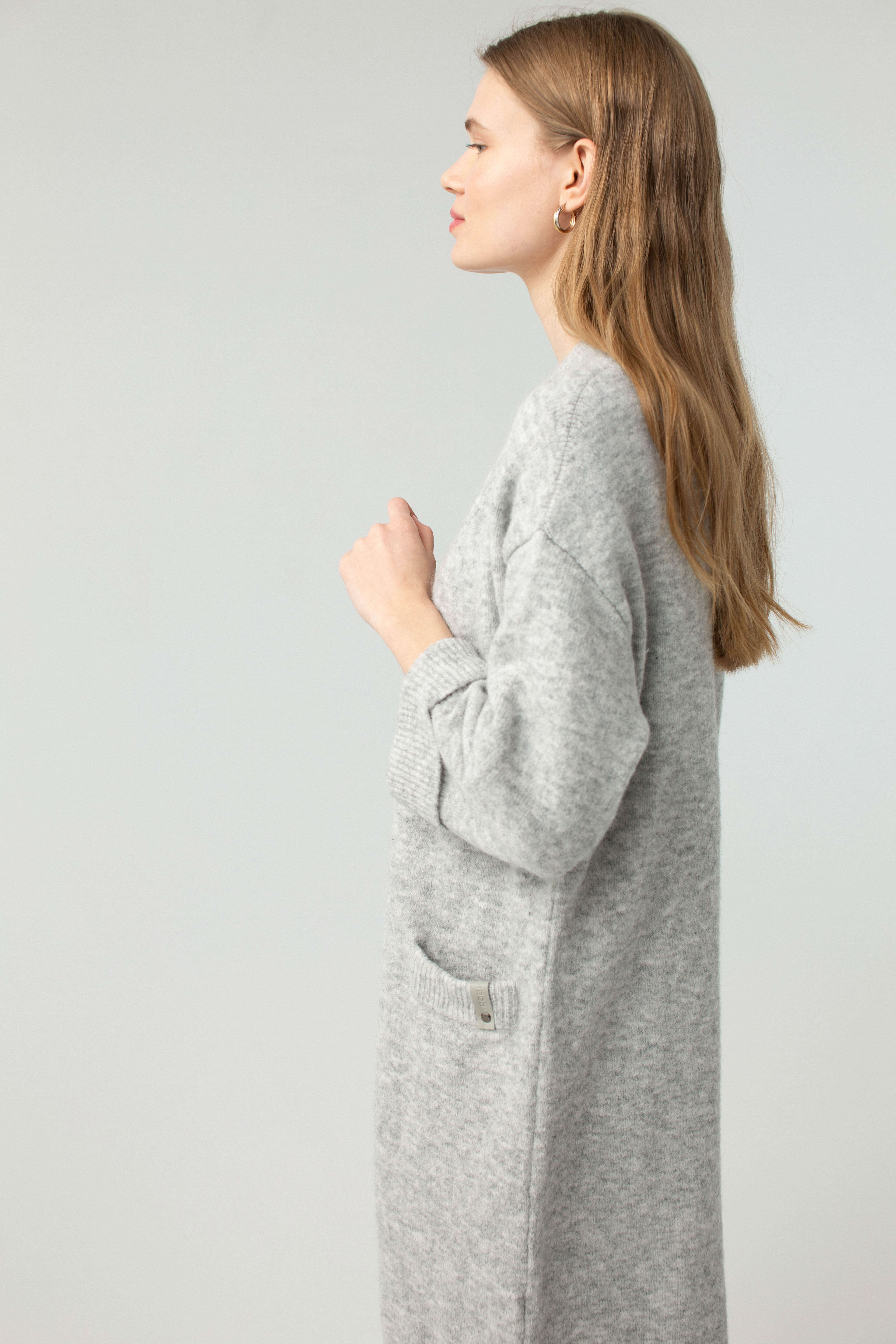 'Cloe' light grey cardigan