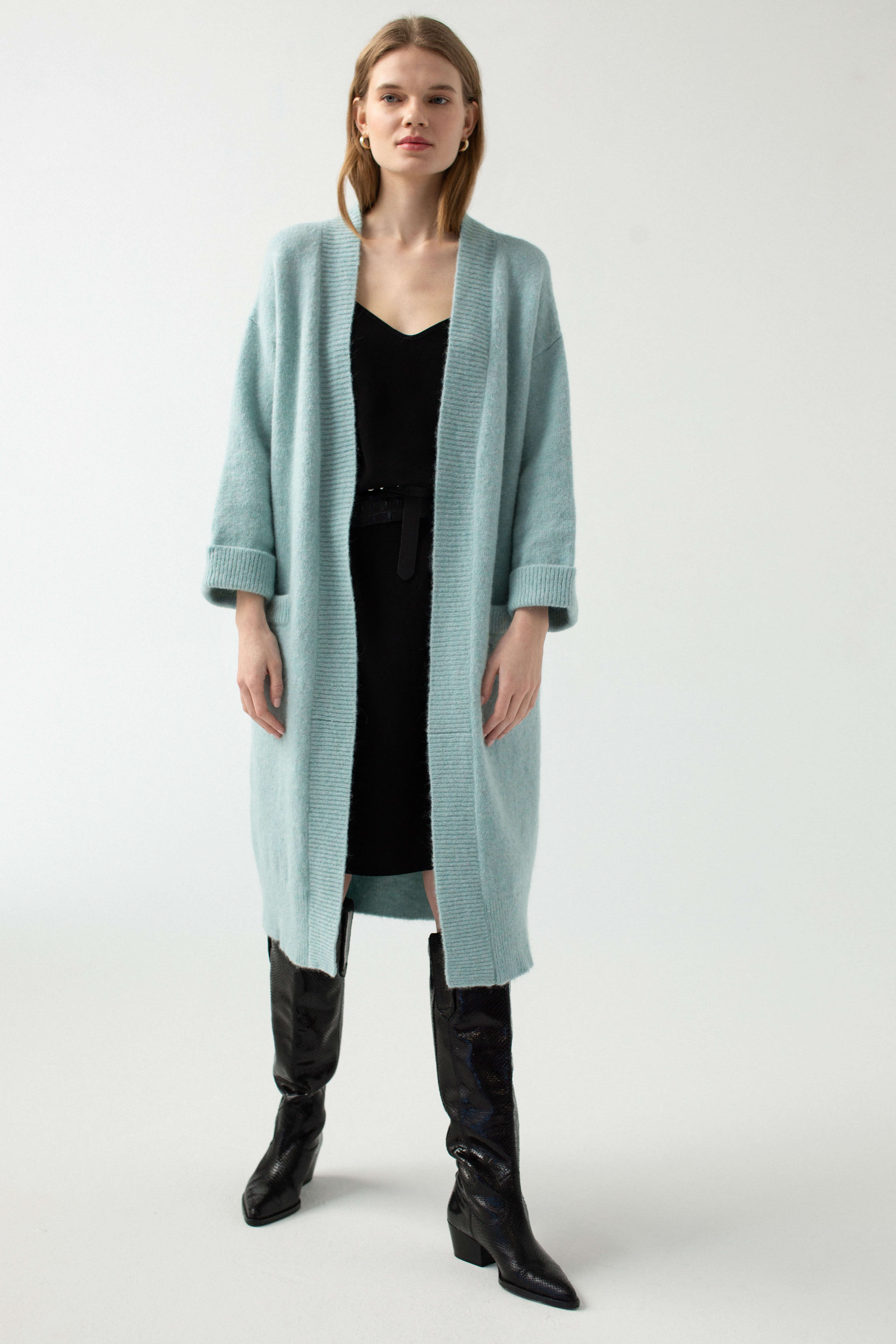 'Cloe' mint cardigan