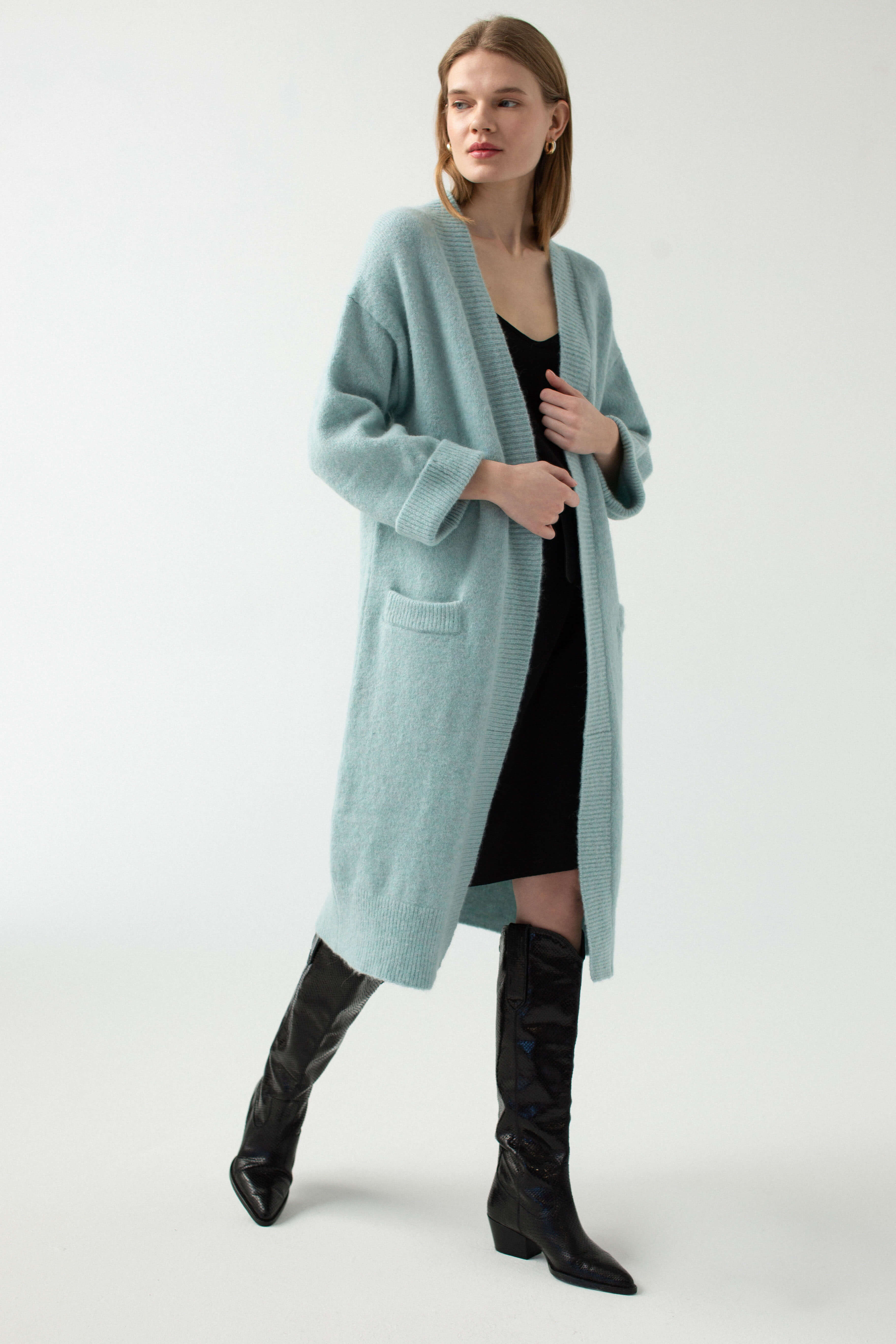 'Cloe' mint cardigan