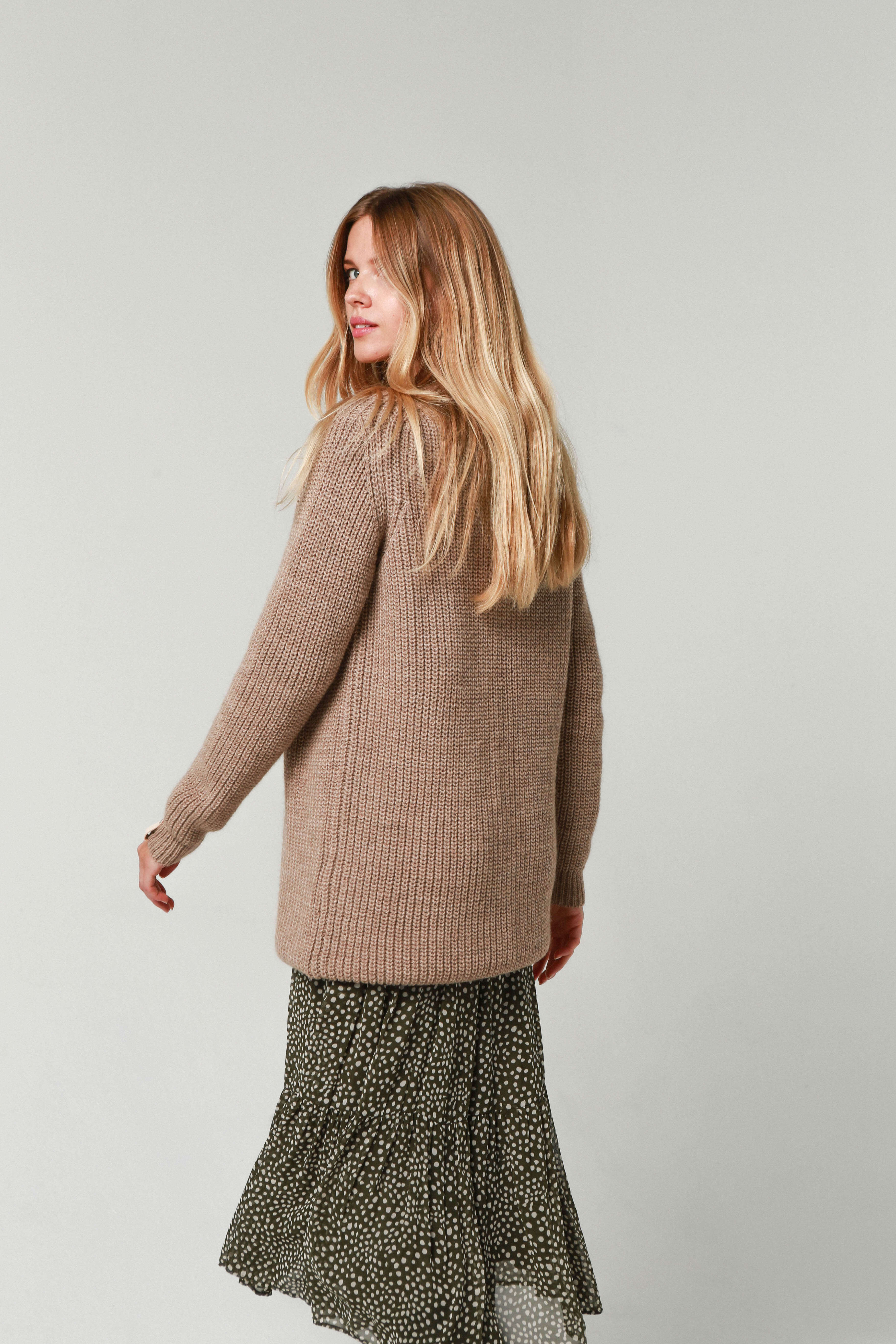 'Eliza' sand cardigan