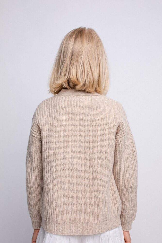 'Ema' light sand kids cardigan