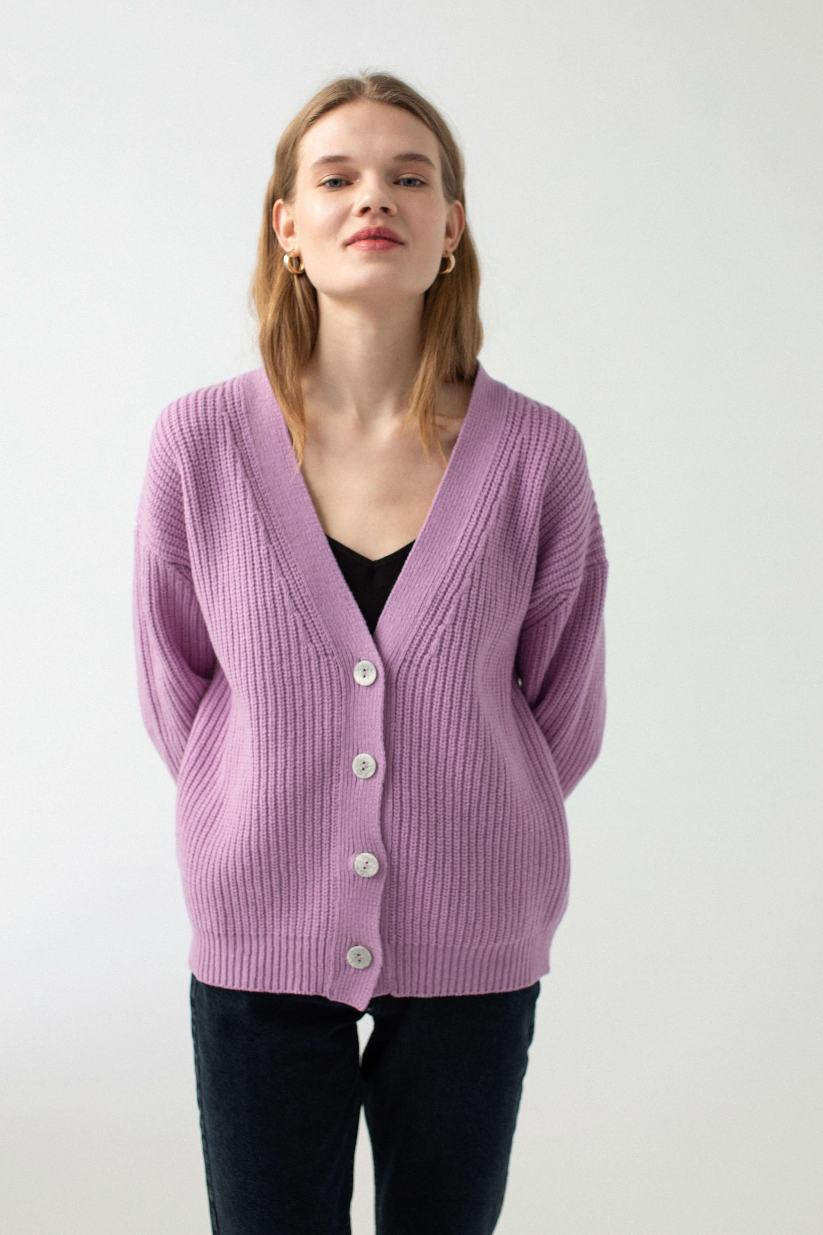 'Ema' violet cardigan