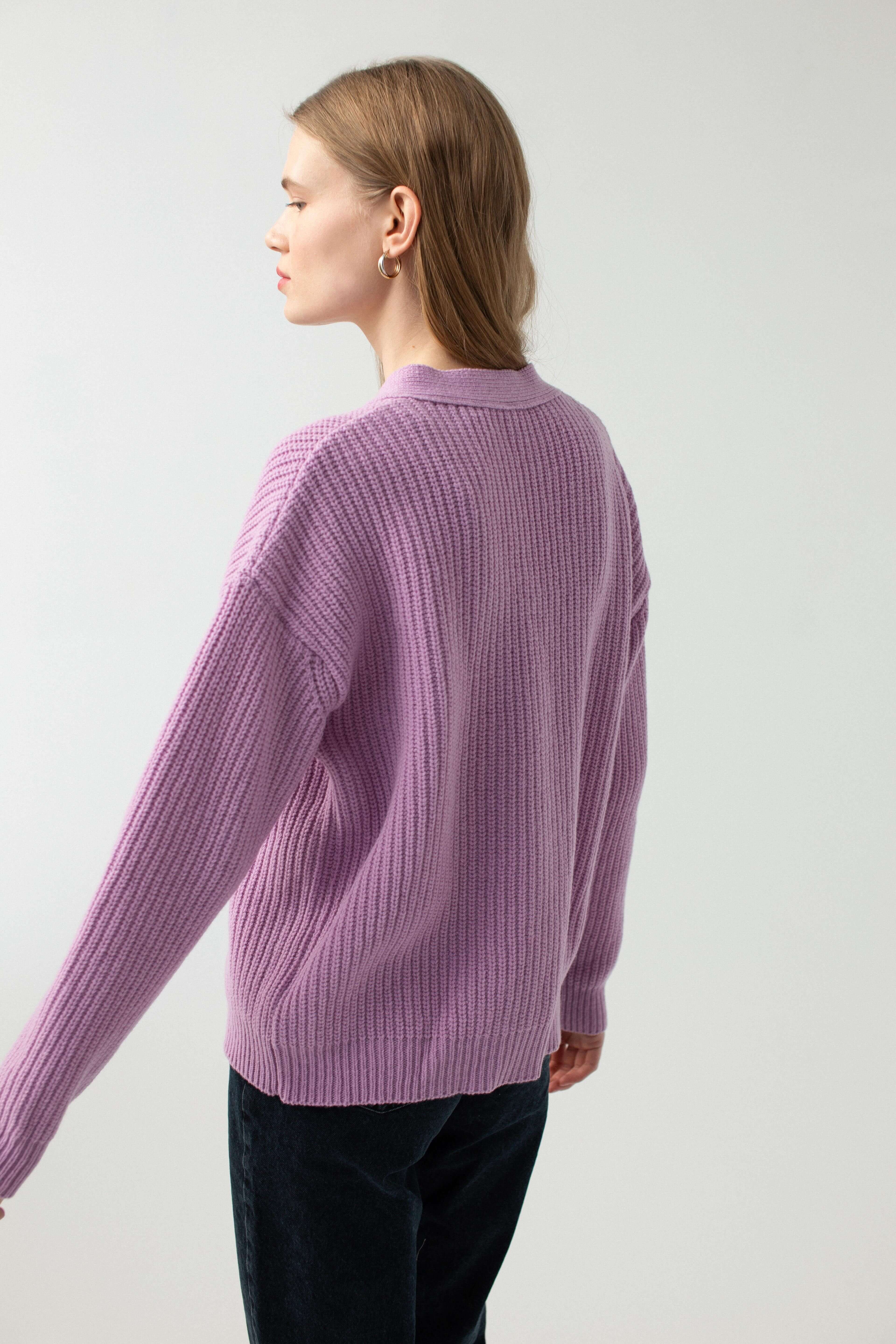 'Ema' violet cardigan