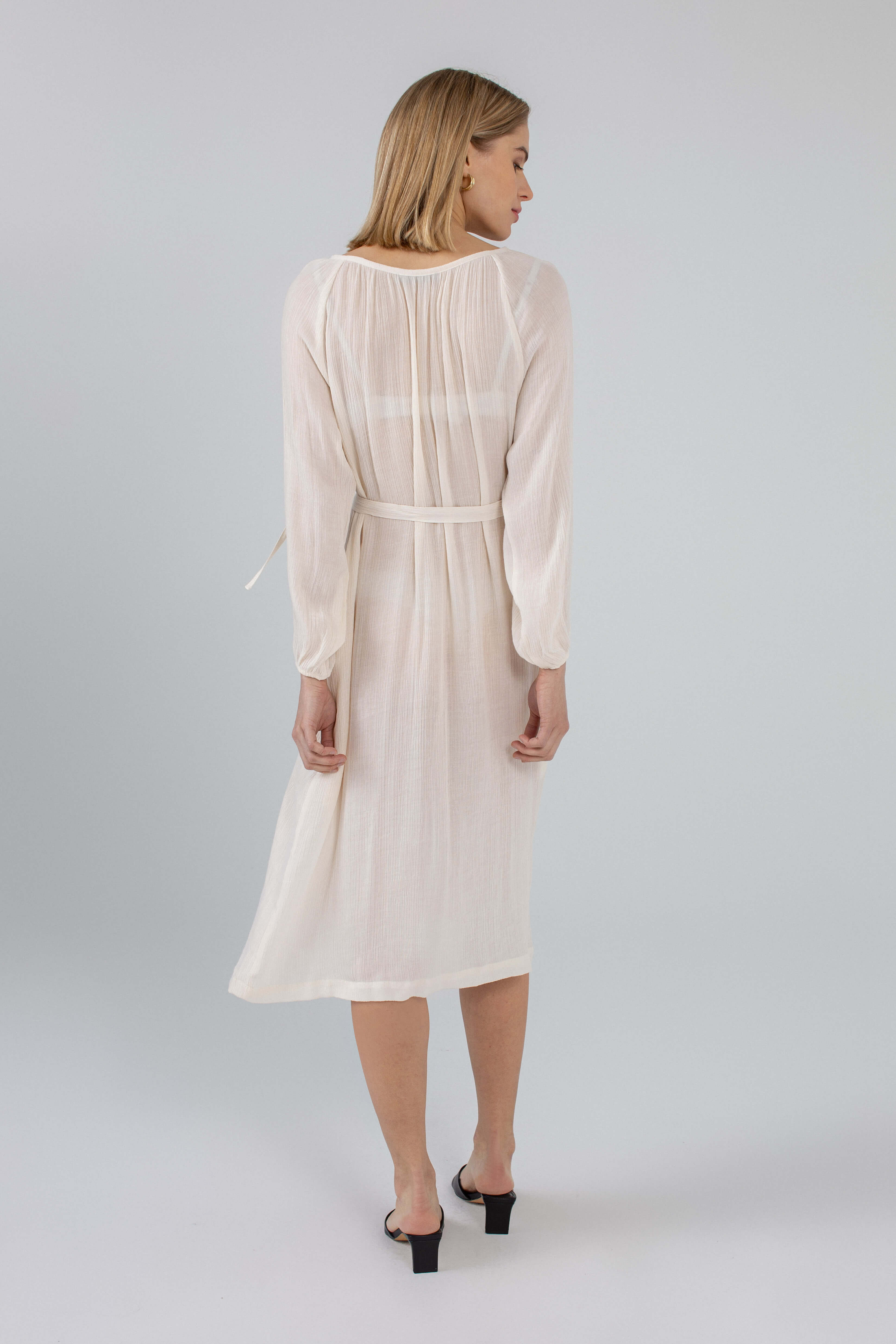 'Diana' milk white dress