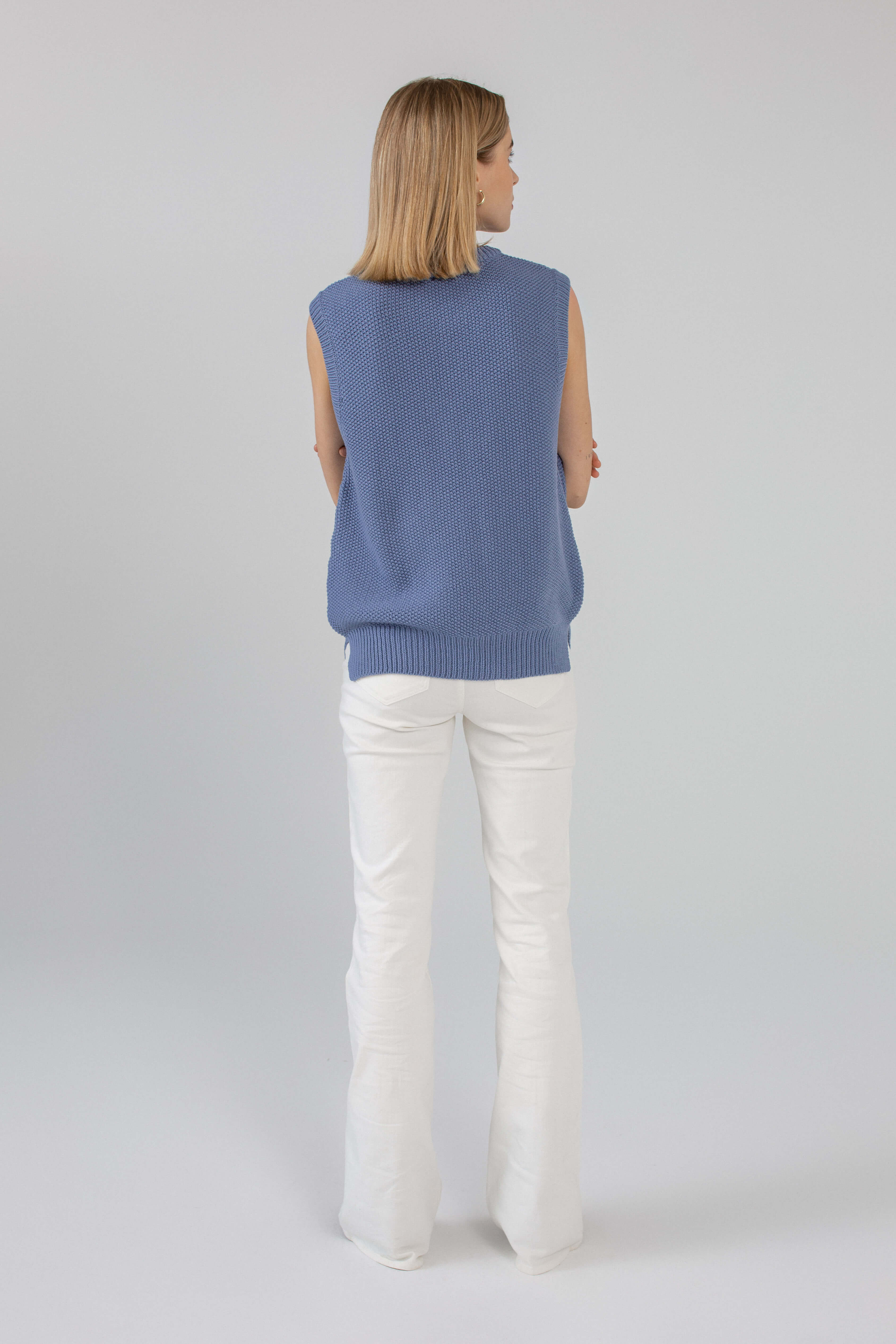 'Suzy' light blue vest