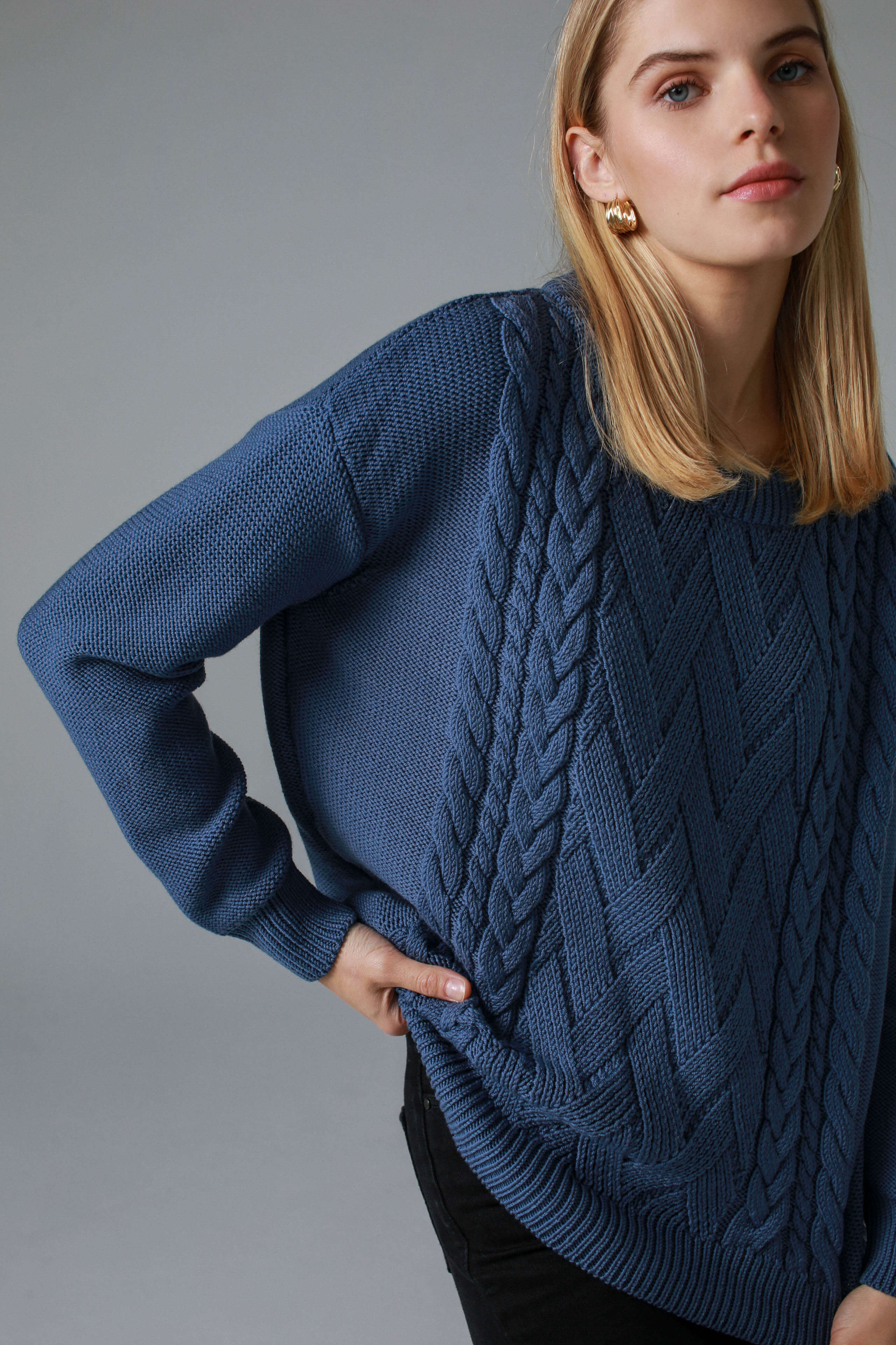 'Alice' blue sweater