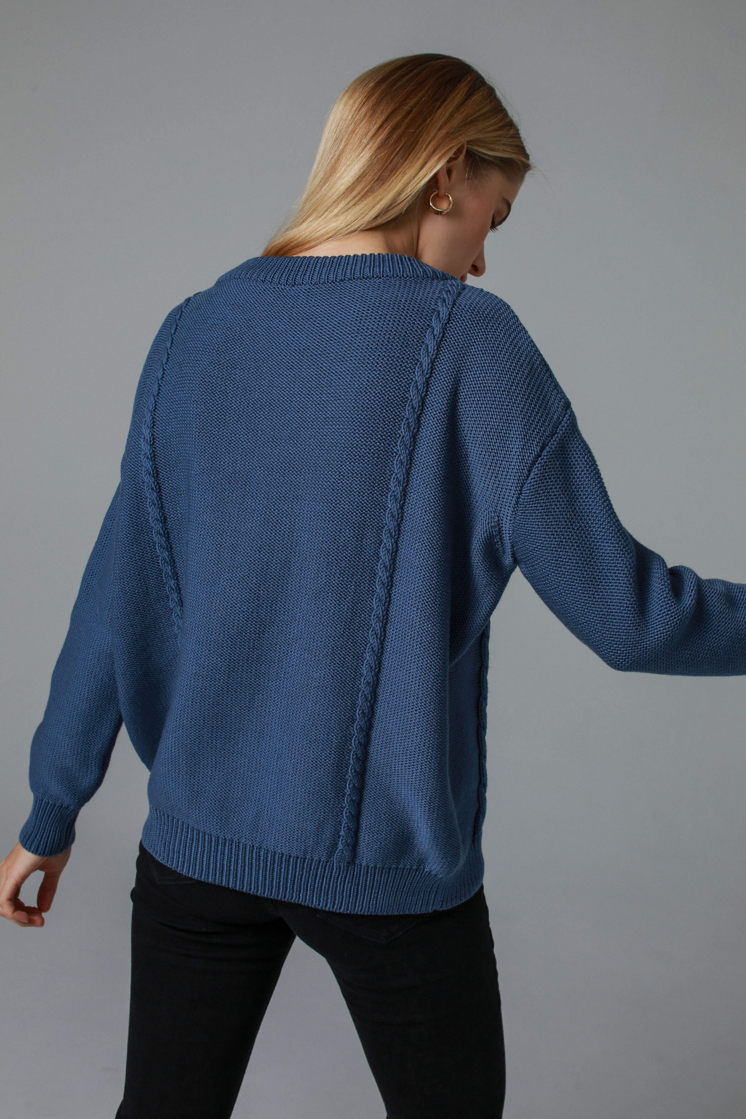 'Alice' blue sweater