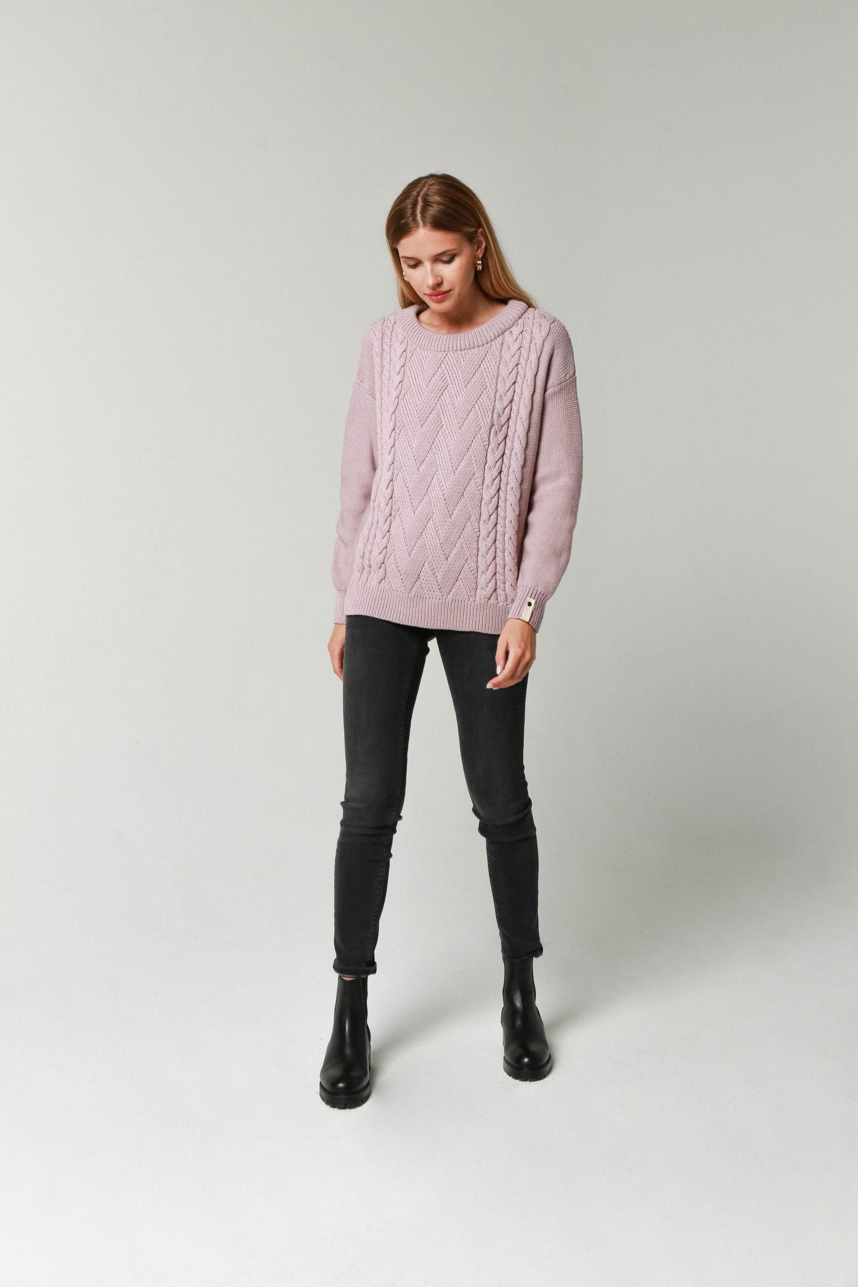 'Alice' light pink sweater