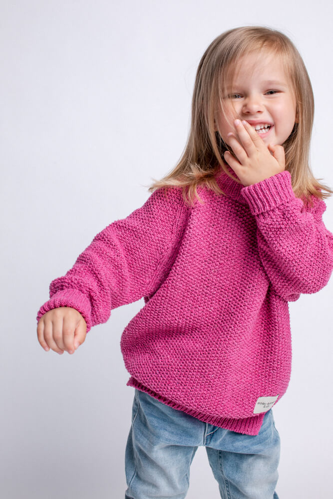 'Apple' pink sweater