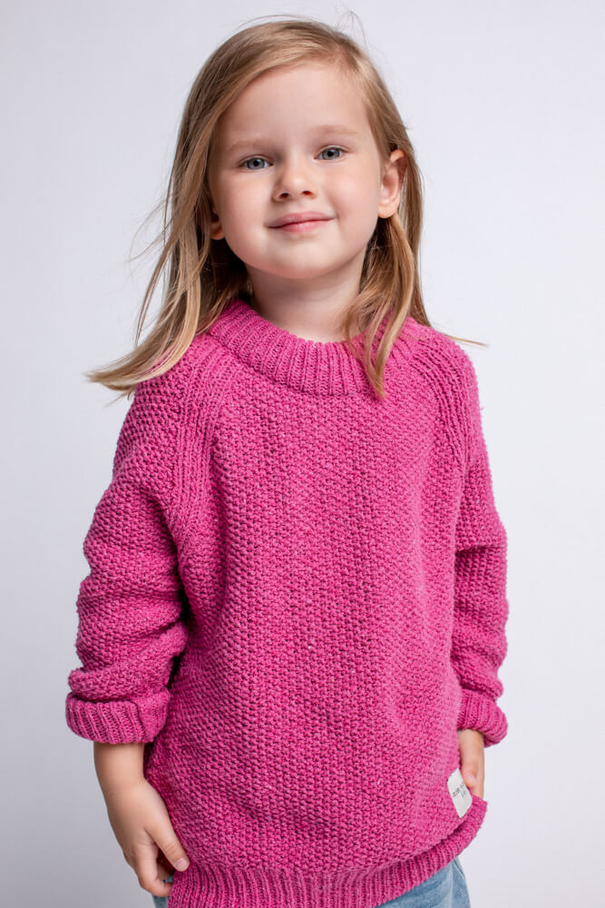 'Apple' pink sweater