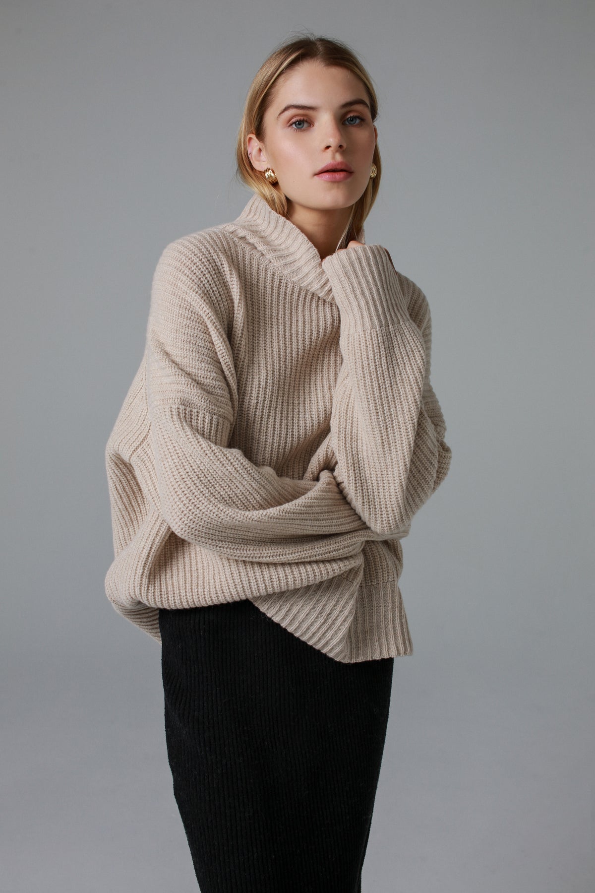 CHRISTINE sand sweater