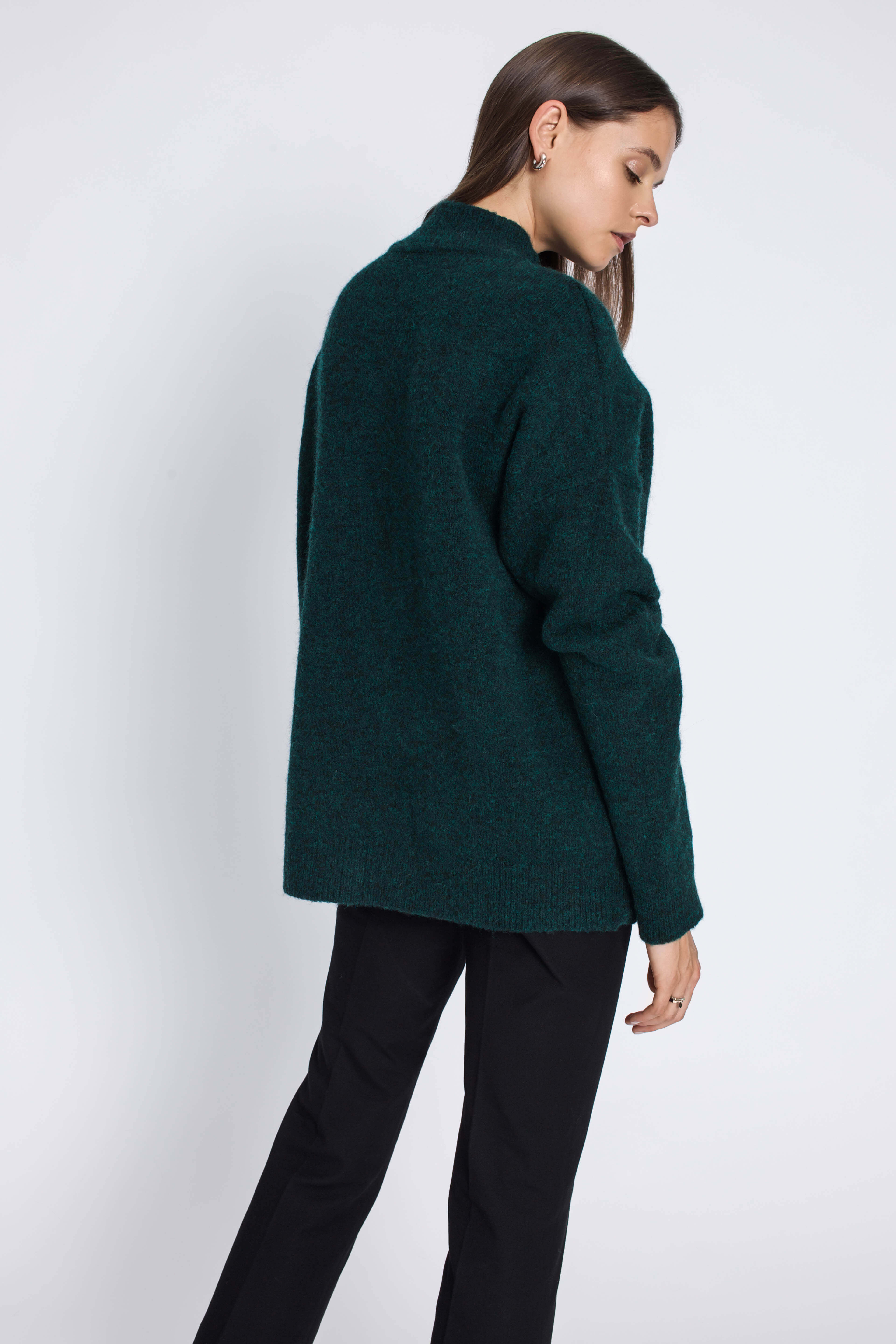 'Simone' dark green sweater