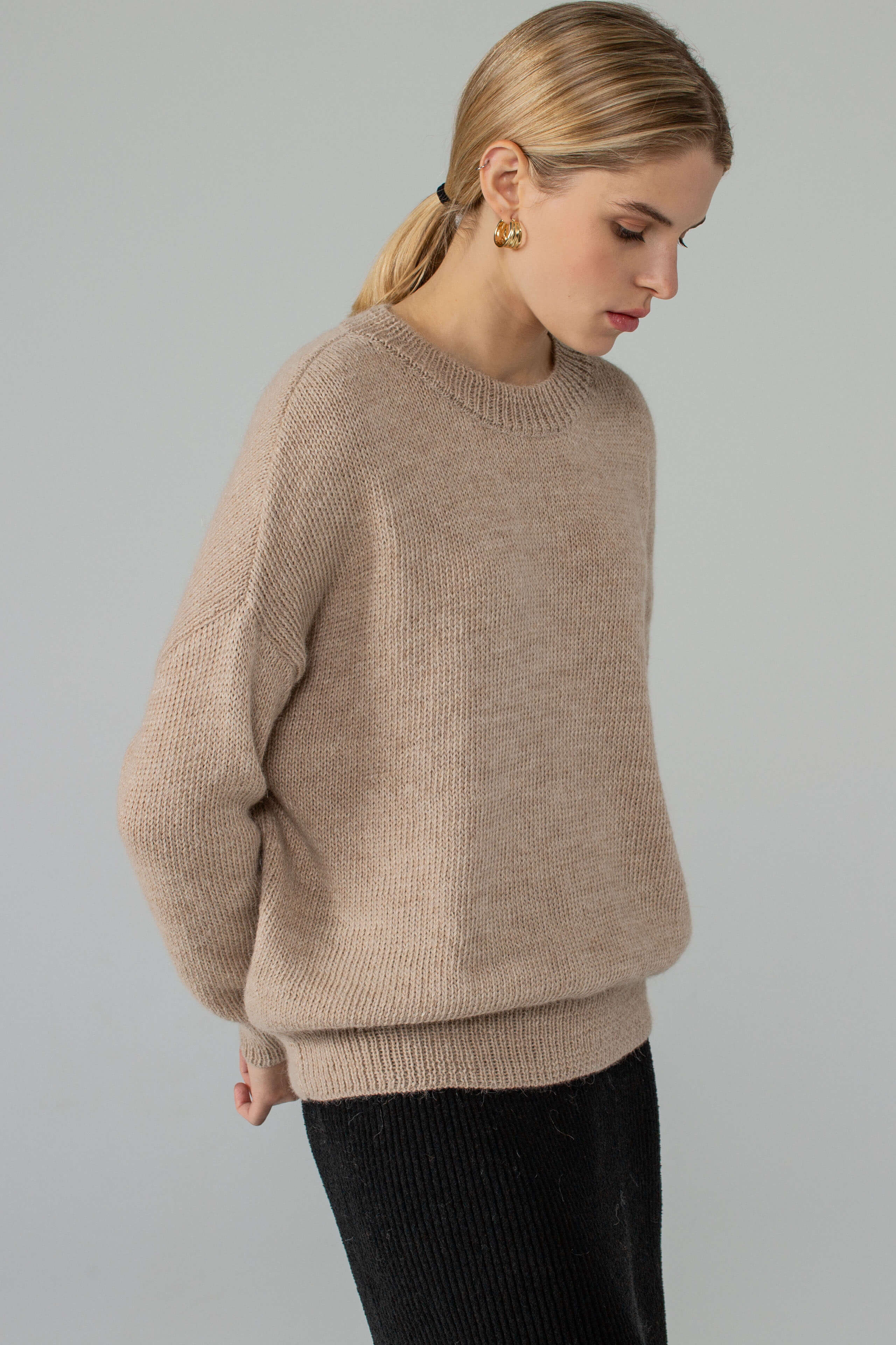 'Uma' sand sweater