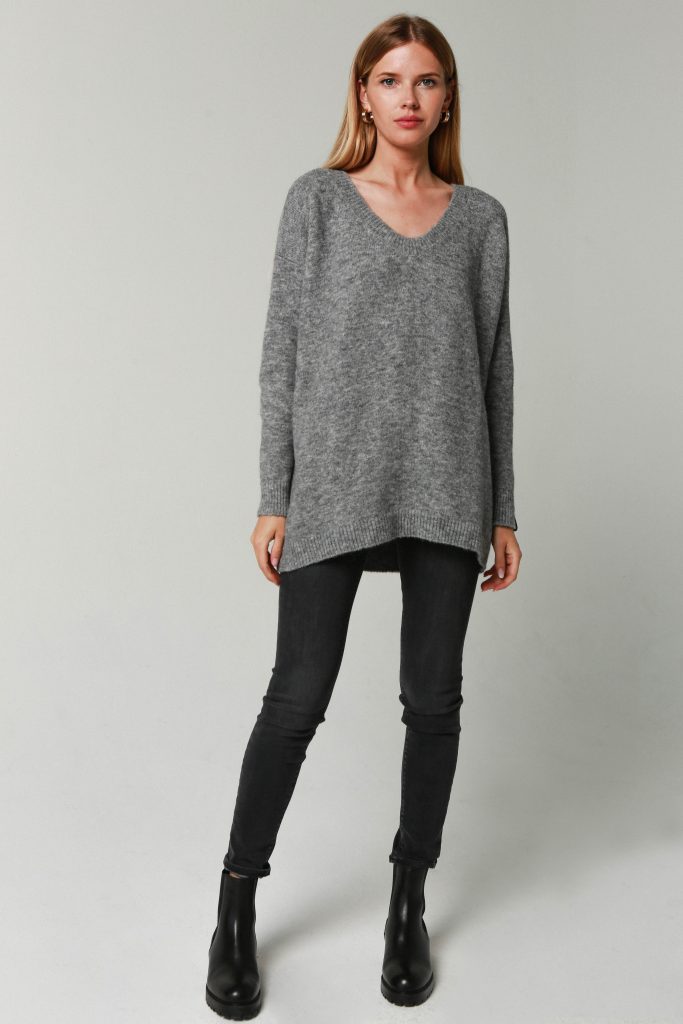 Sweater 'Anna' grey - ROBI AGNES